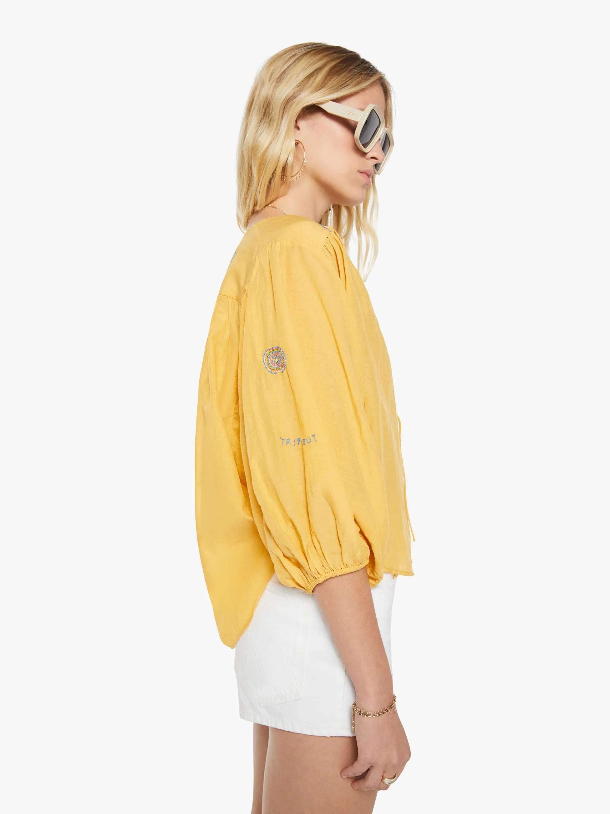 The Breeze Yoke Top - Golden Apricot sold by MOTHER product image thumbnail 3
