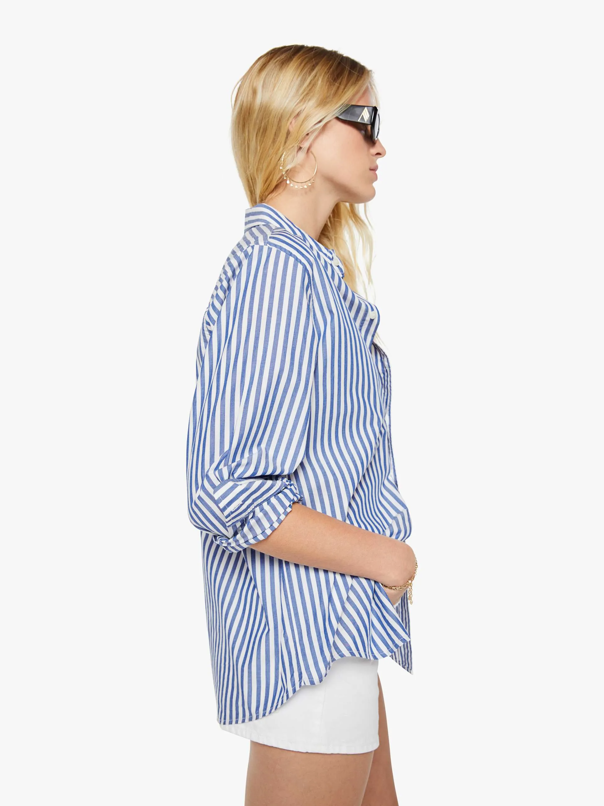 The Bestie - White And Blue Stripe sold by MOTHER product image thumbnail 3