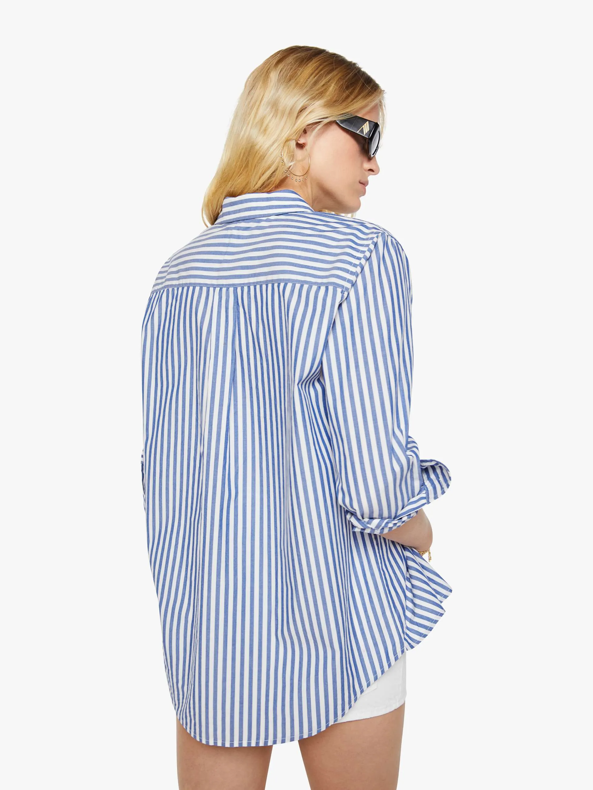 The Bestie - White And Blue Stripe sold by MOTHER product image thumbnail 4