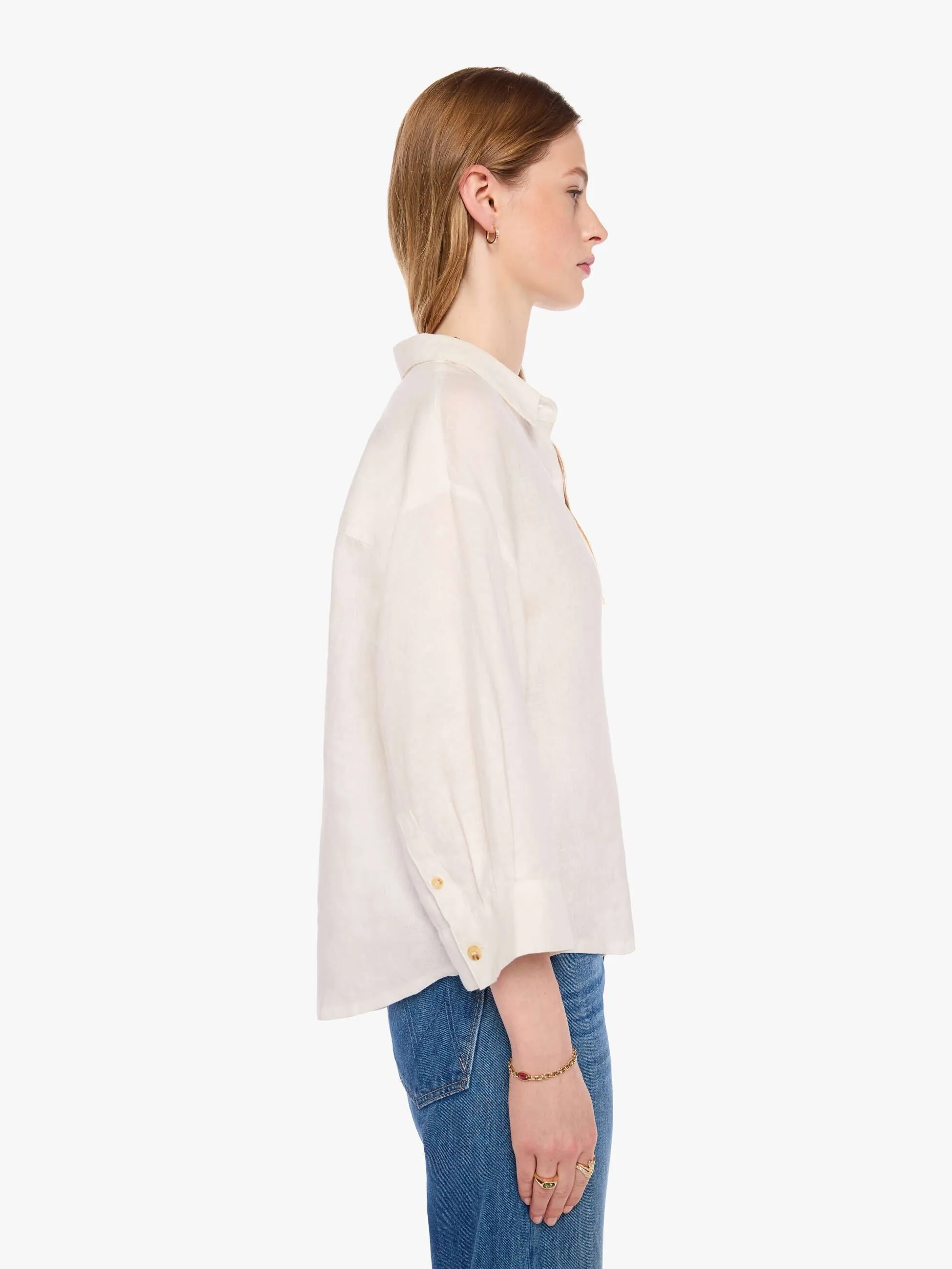 XiRENA Clarke Shirt - White sold by MOTHER product image thumbnail 3