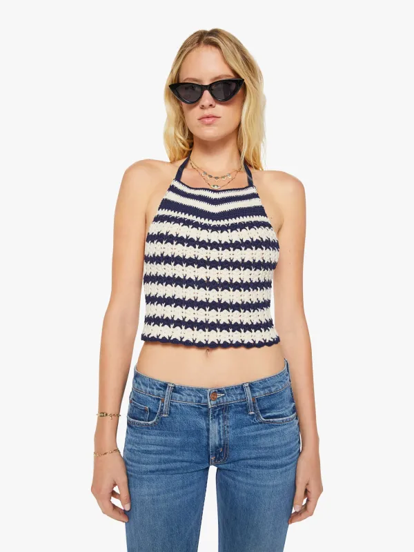 The Sunburn - Navy And Ivory Stripe made by MOTHER