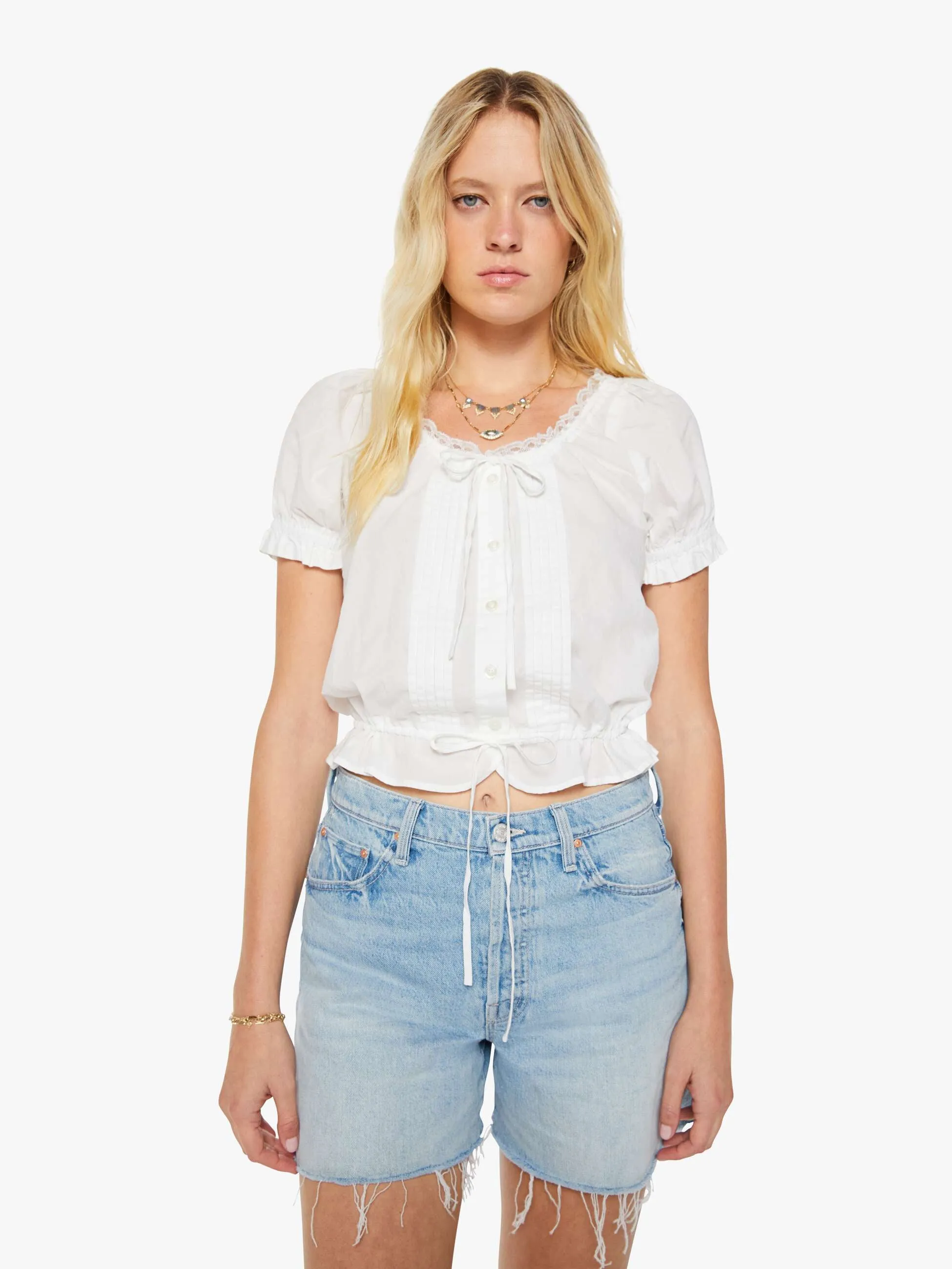 The Love Letter Puff - White sold by MOTHER