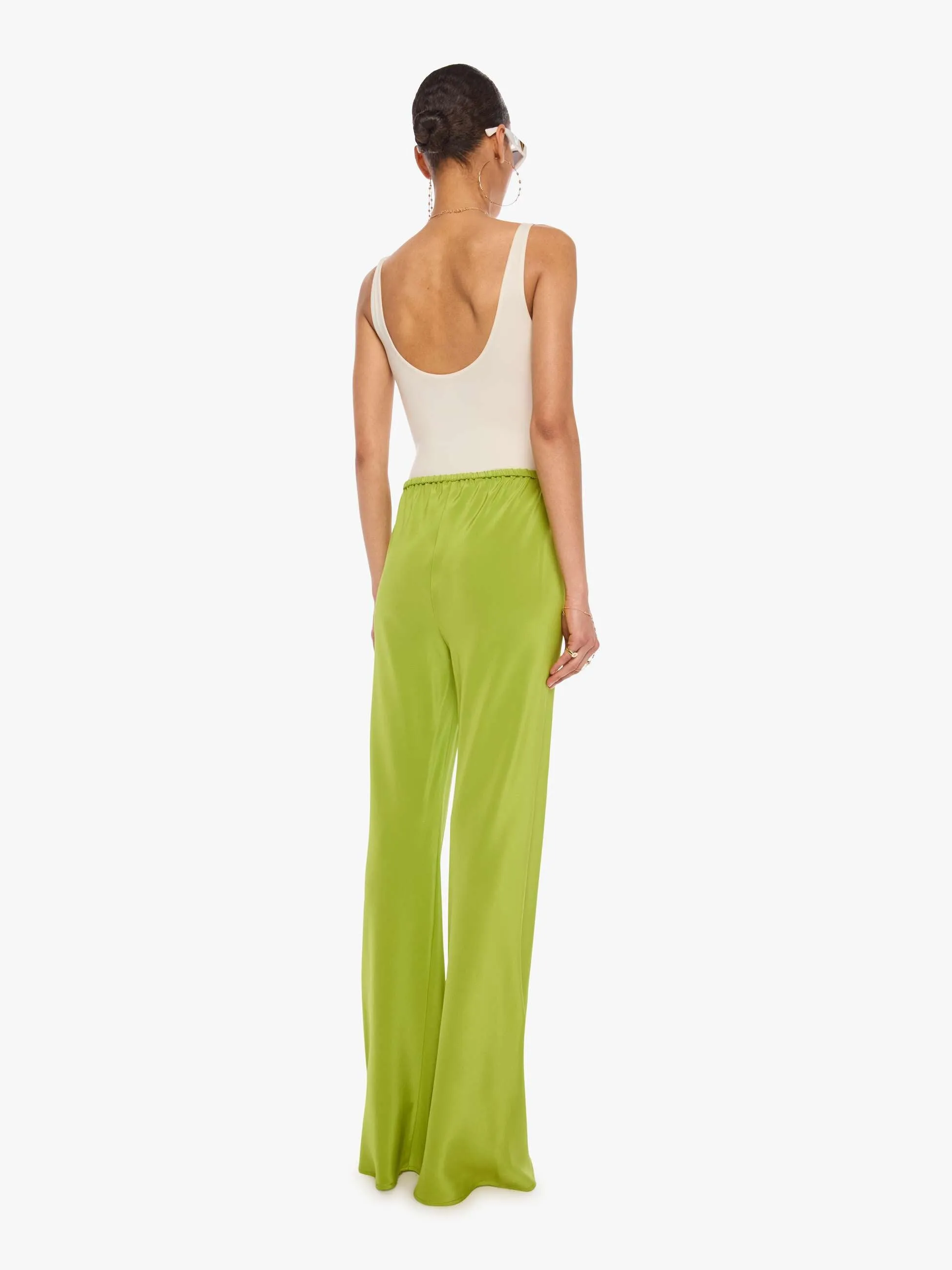 SABLYN Naomi Bias Cut Pull On Pant - Chartruese sold by MOTHER product image thumbnail 4