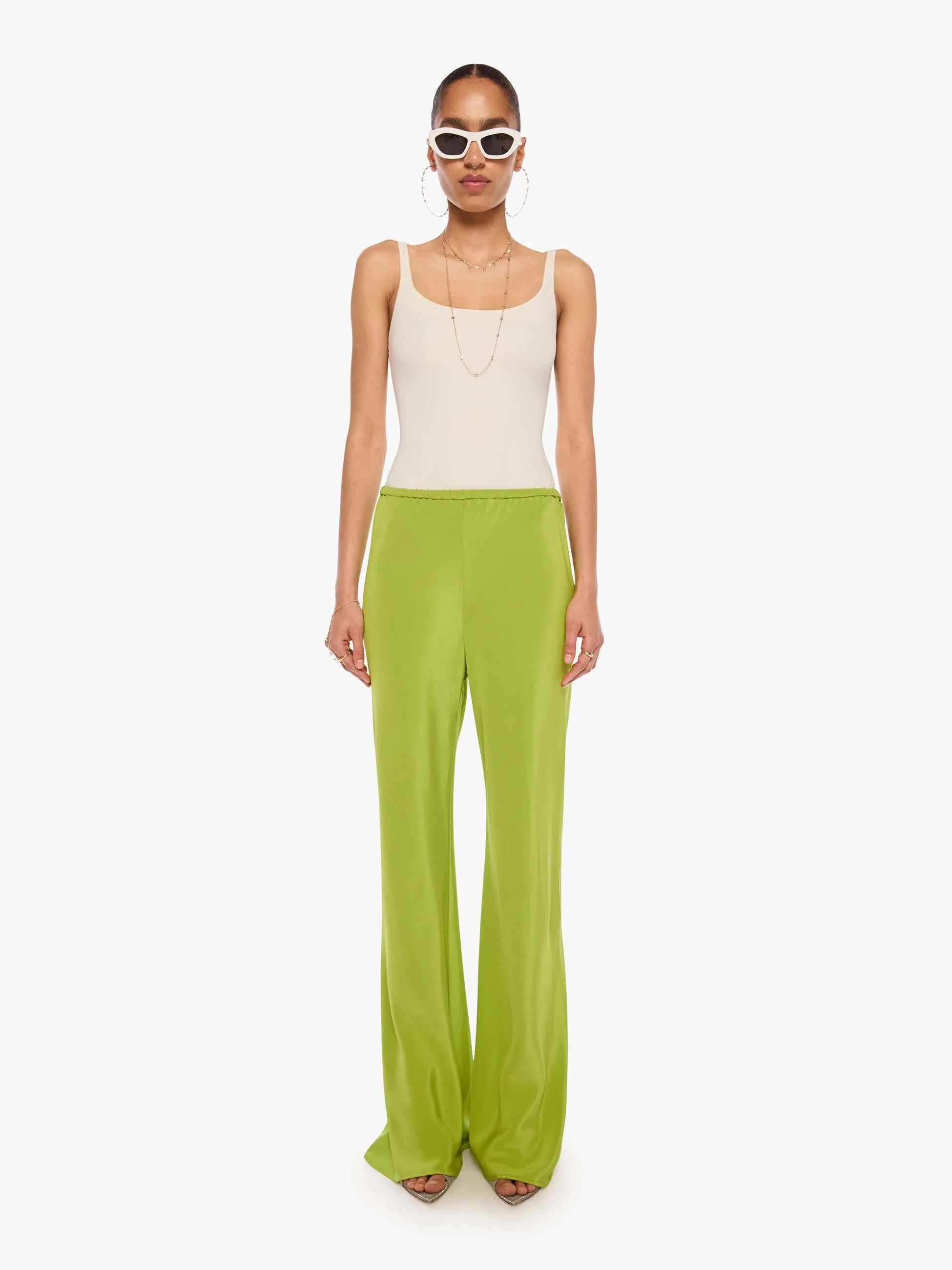 SABLYN Naomi Bias Cut Pull On Pant - Chartruese sold by MOTHER product image thumbnail 2