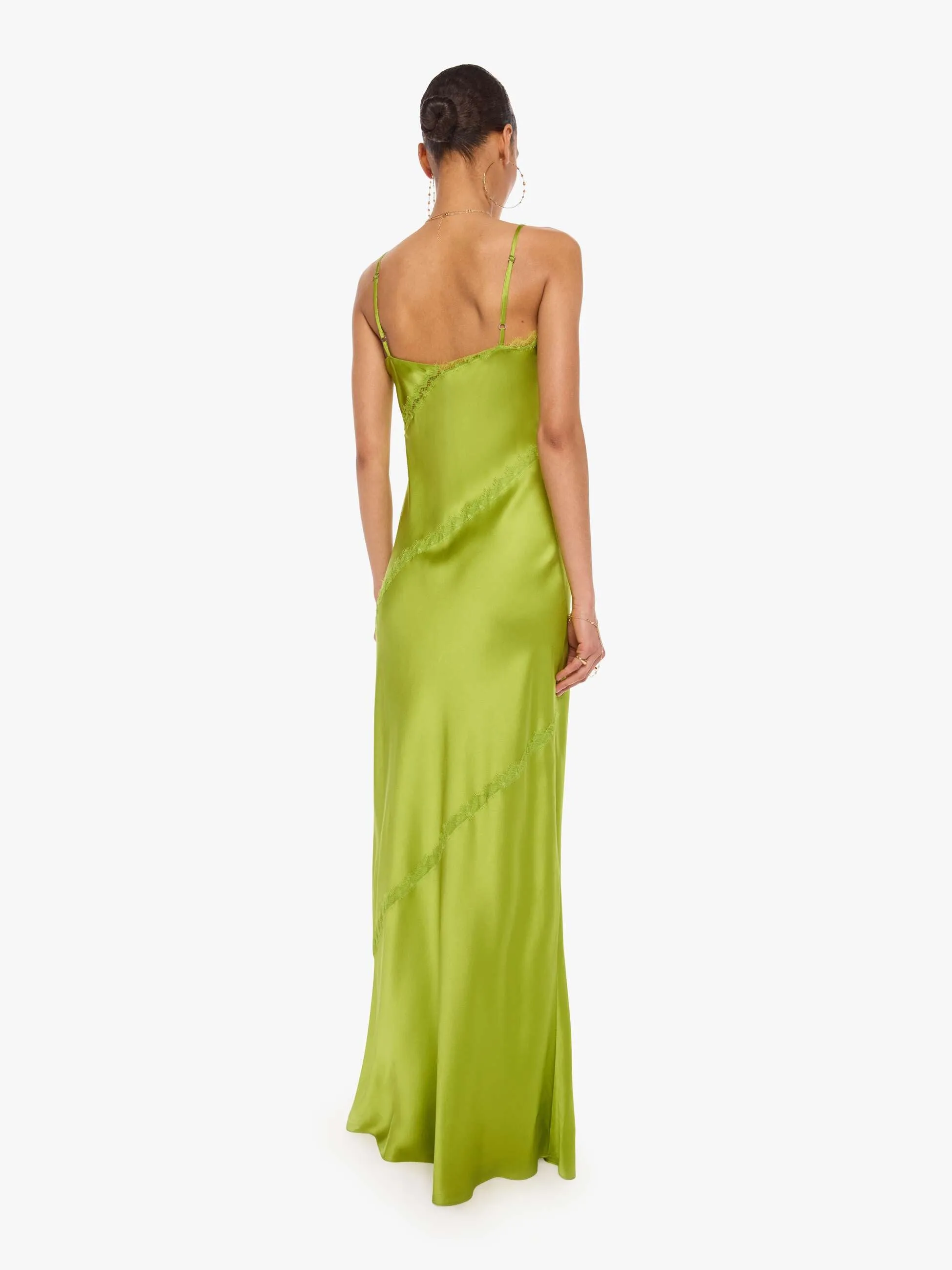 SABLYN Cece Lace Inset Cami Dress - Chartruese sold by MOTHER product image thumbnail 4