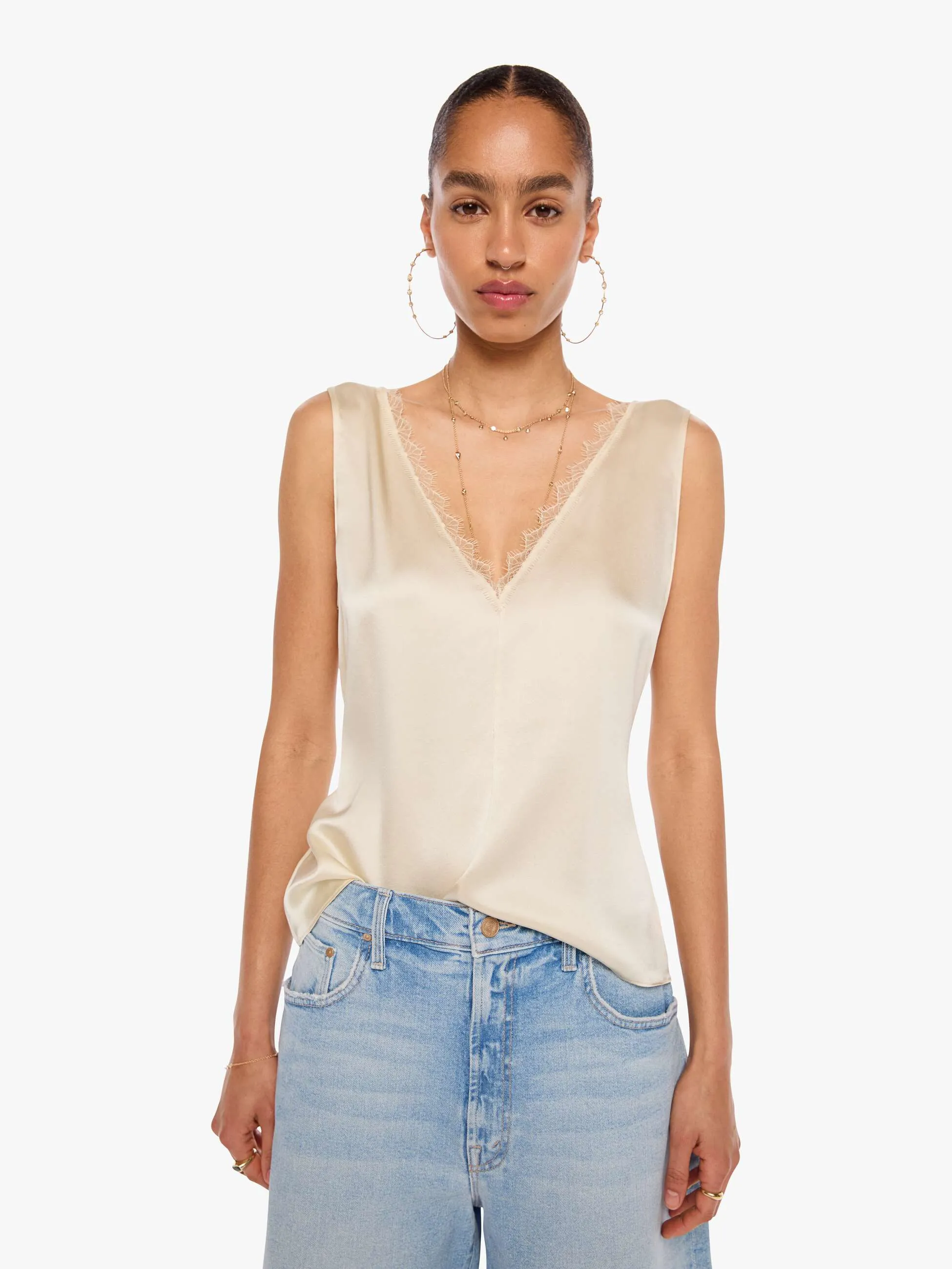 SABLYN Alyssa Tank - Gardenia sold by MOTHER product image thumbnail 2