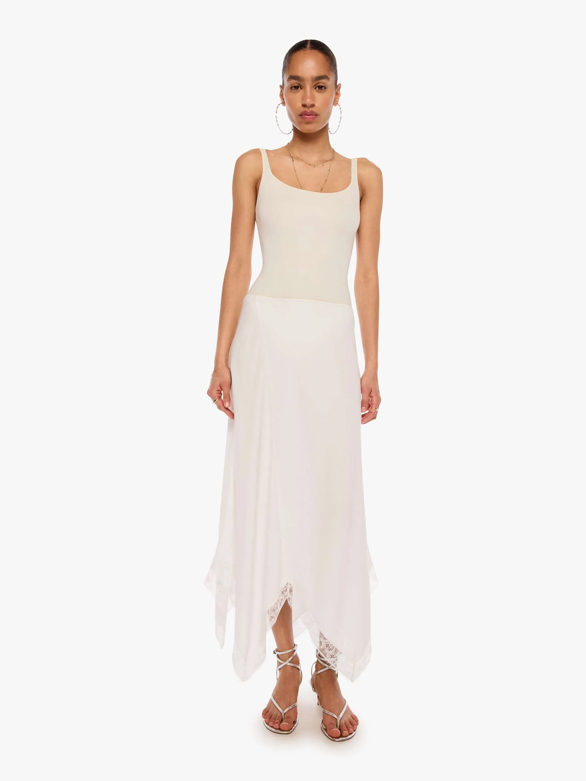 SABLYN Keri Bias Skirt - White sold by MOTHER product image thumbnail 2