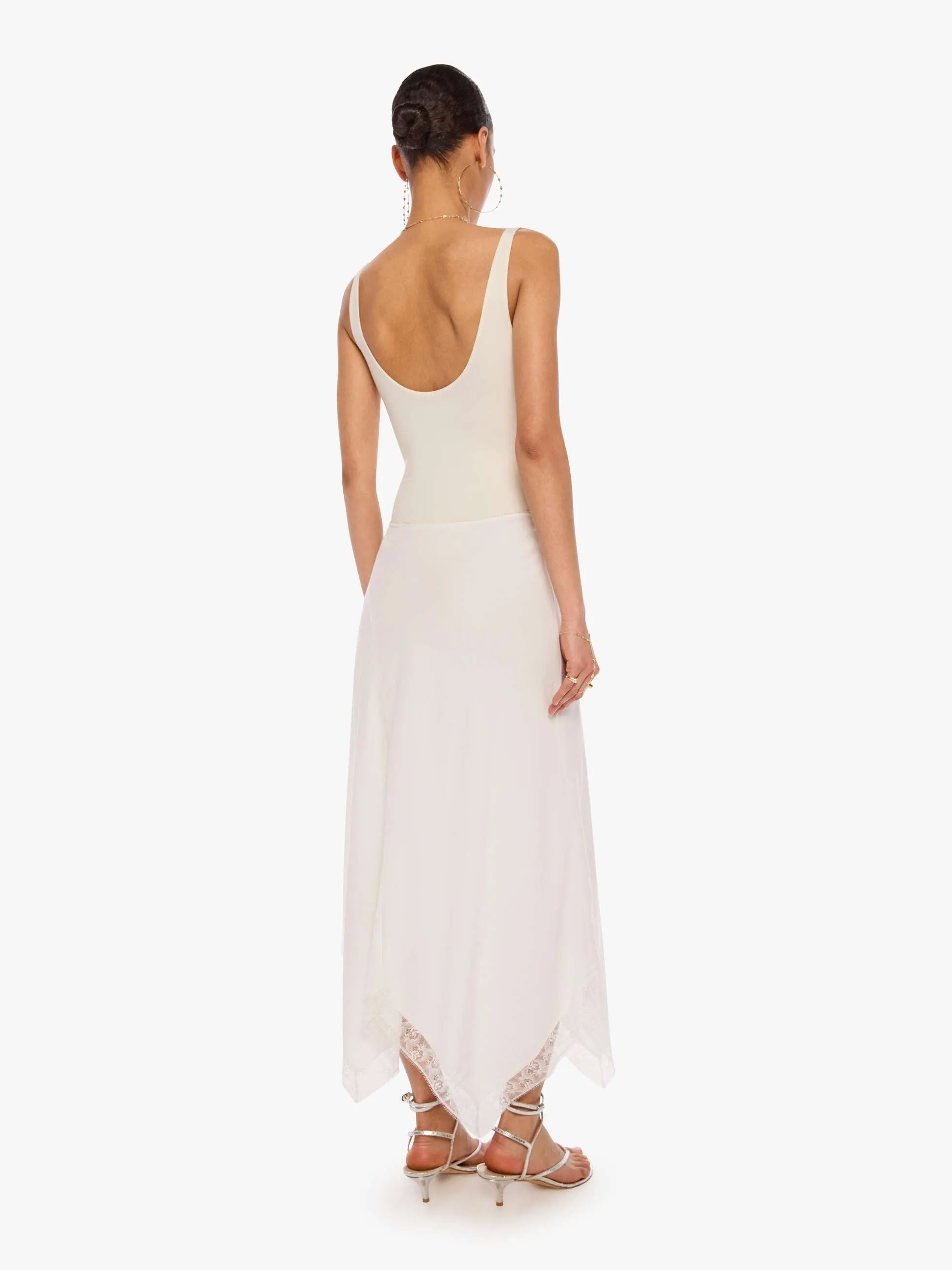 SABLYN Keri Bias Skirt - White sold by MOTHER product image thumbnail 4