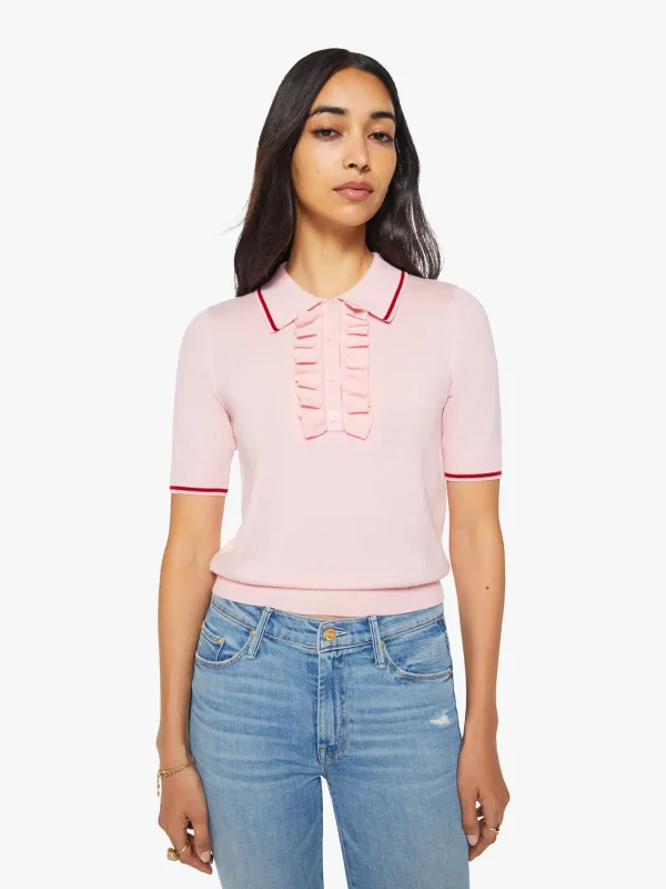The S/S Ruffle Raquette - Pink And Red made by MOTHER
