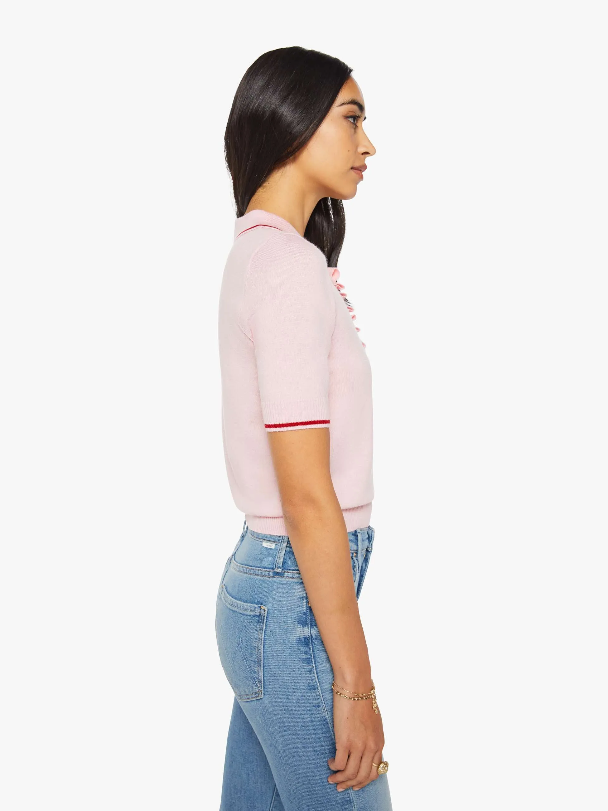 The S/S Ruffle Raquette - Pink And Red sold by MOTHER product image thumbnail 3