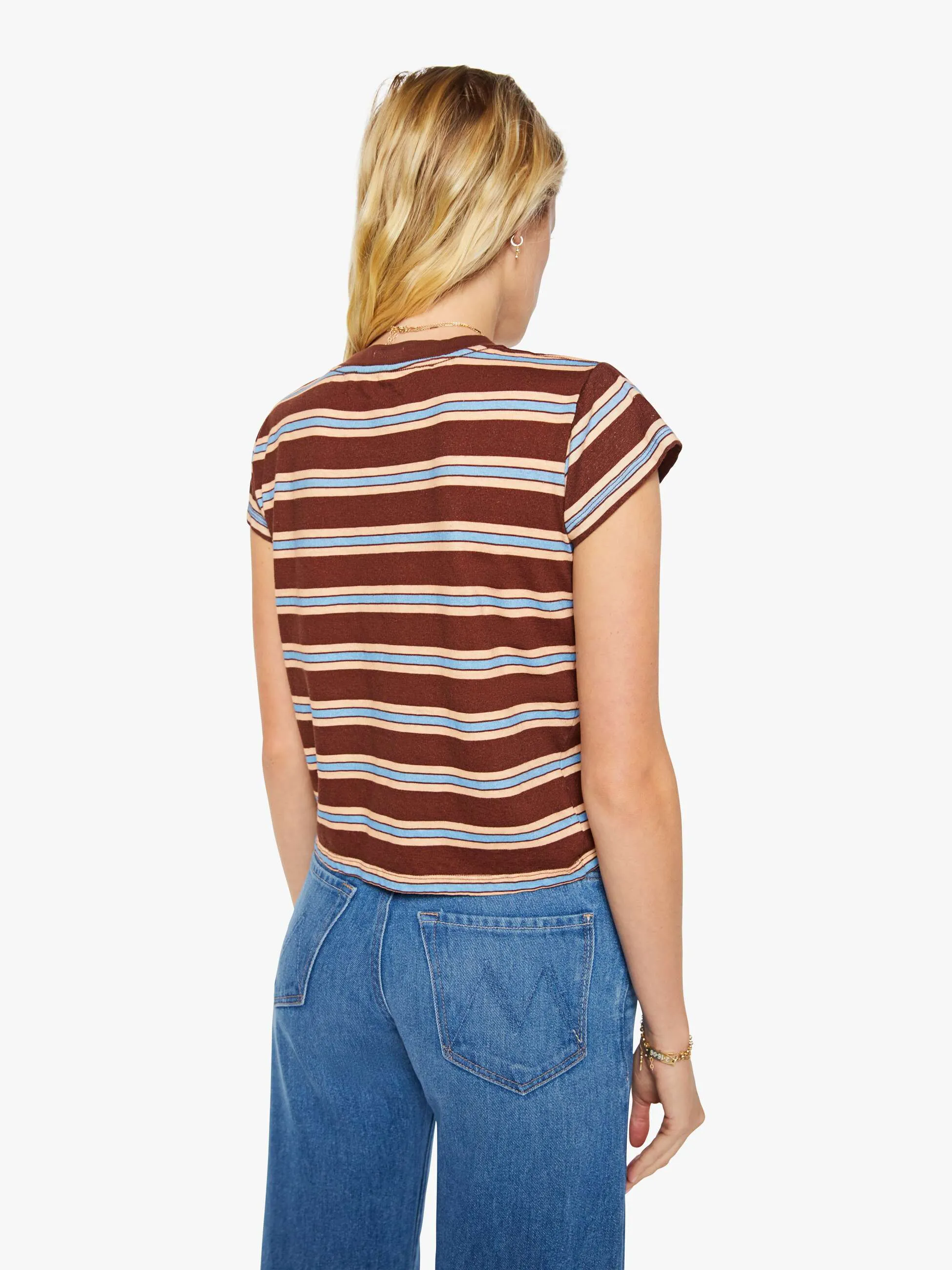 The Boxy Goodie Goodie - Rum Rasin Stripe sold by MOTHER product image thumbnail 4