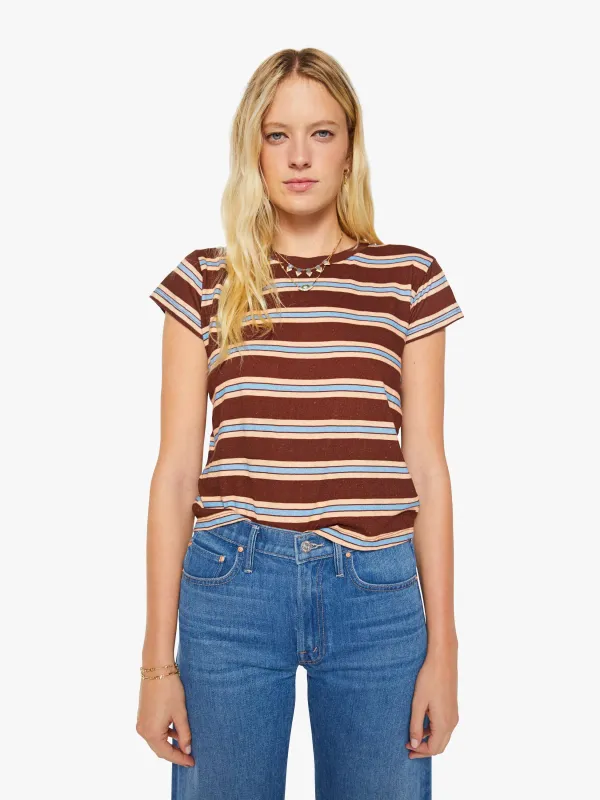 The Boxy Goodie Goodie - Rum Rasin Stripe made by MOTHER