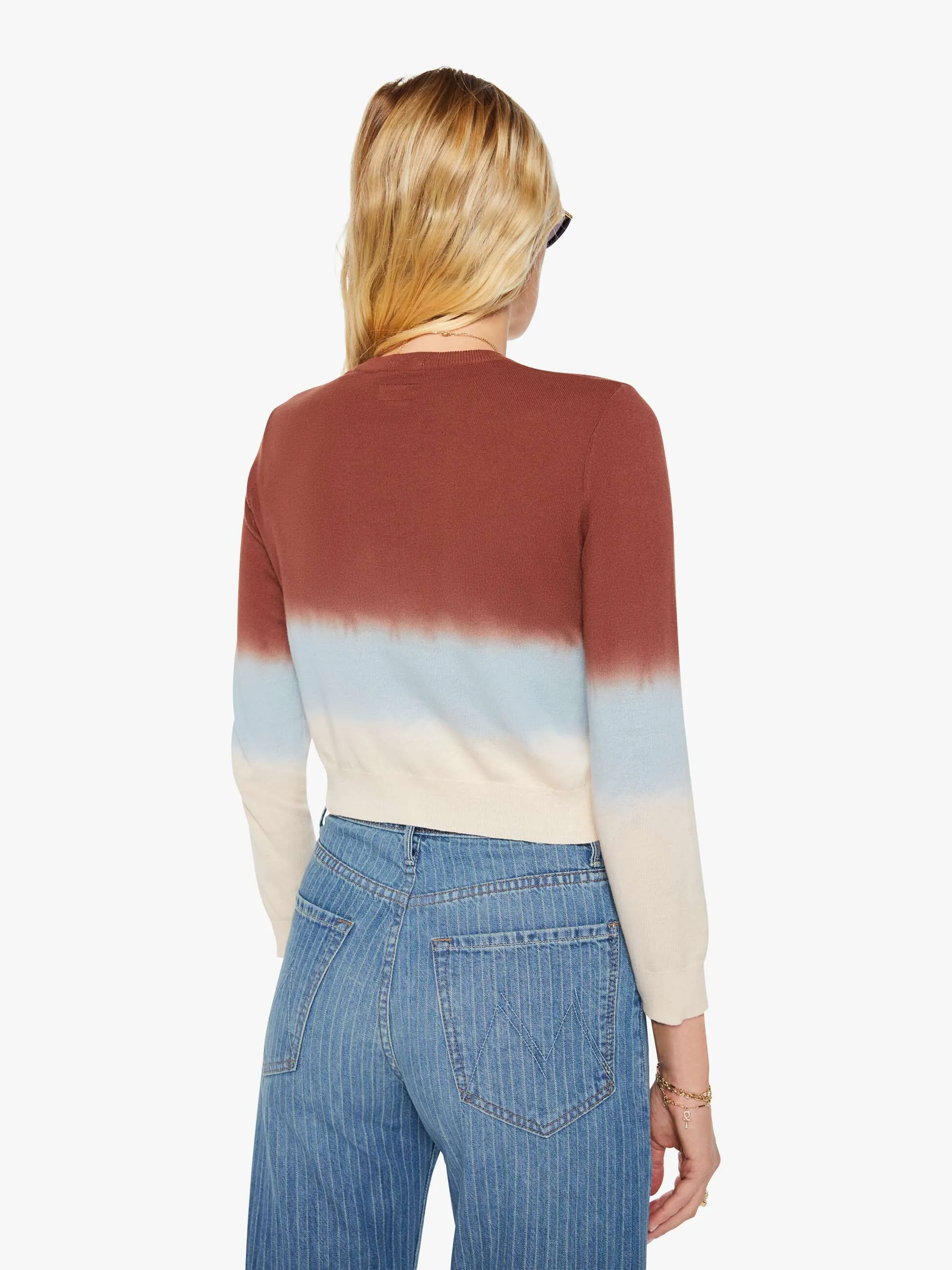 The Crew Neck Jumper - Brown Ivory Blue sold by MOTHER product image thumbnail 4