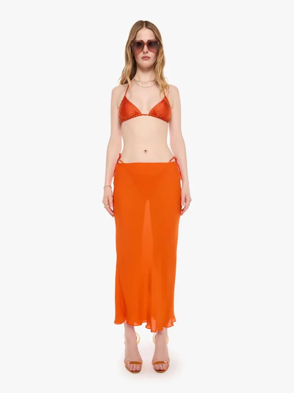 SPRWMN Lara Midi Skirt - Orange made by SPRWMN