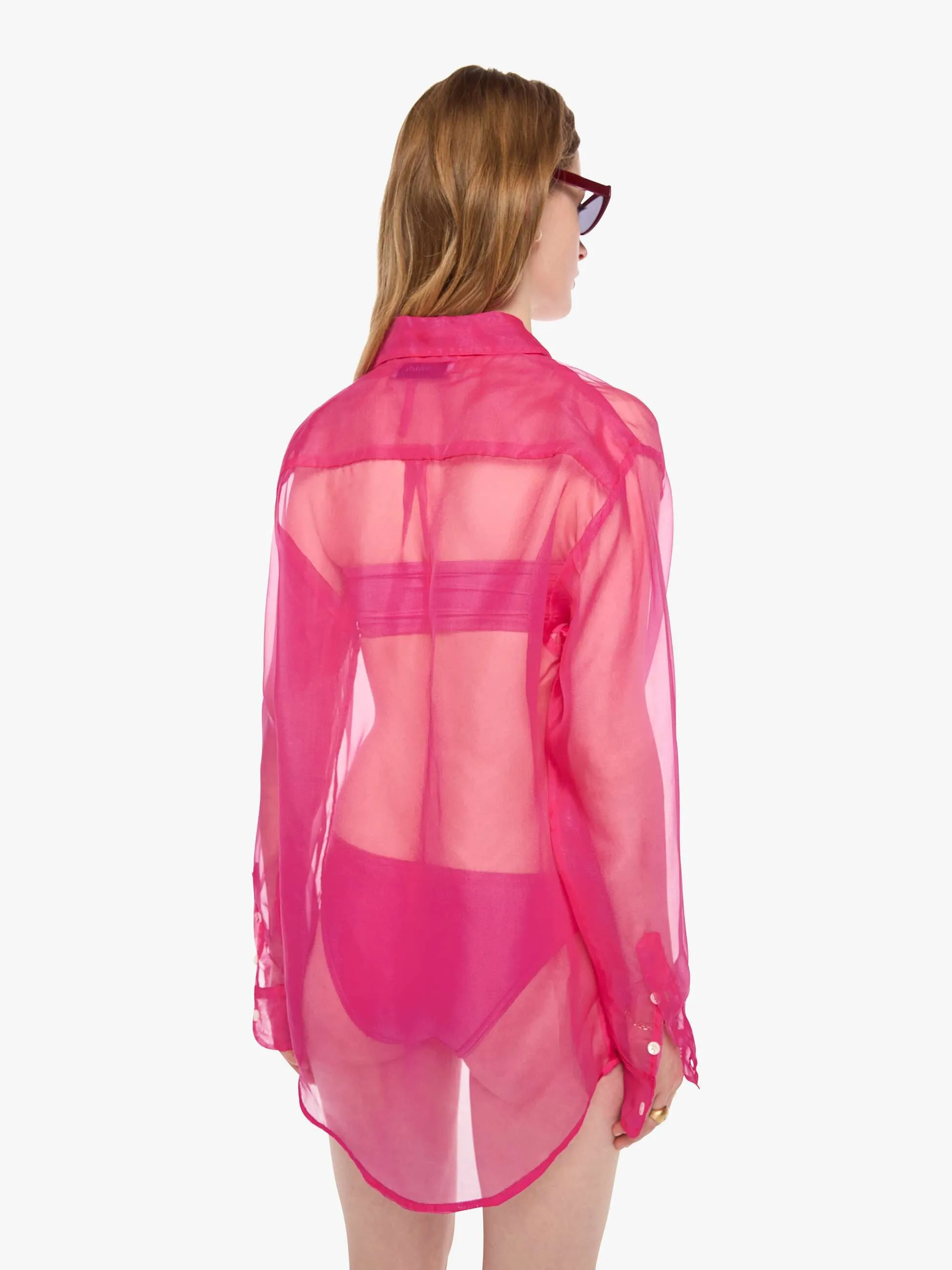 SPRWMN Oversized Shirt - Hot Pink sold by MOTHER product image thumbnail 4