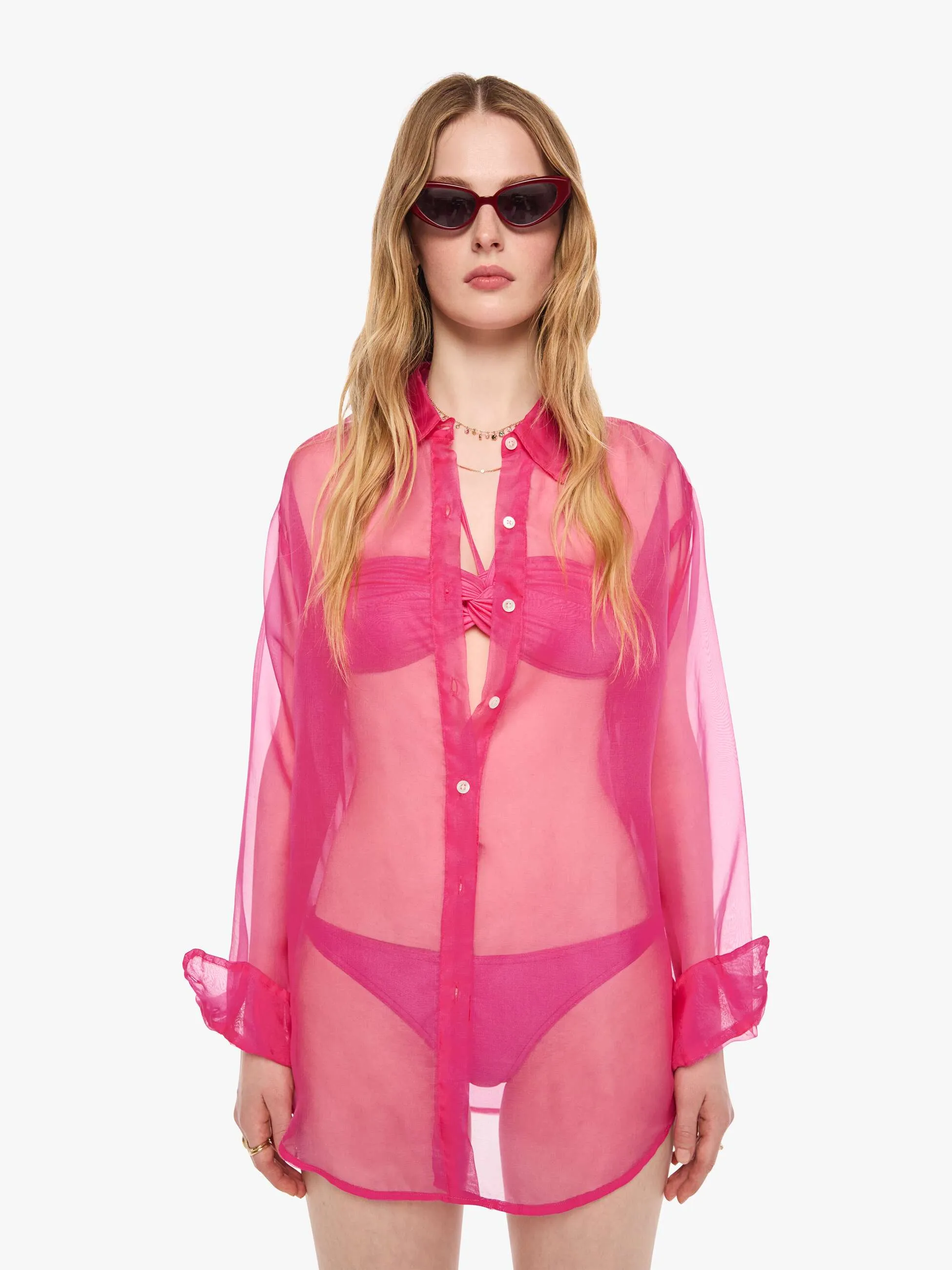 SPRWMN Oversized Shirt - Hot Pink sold by MOTHER