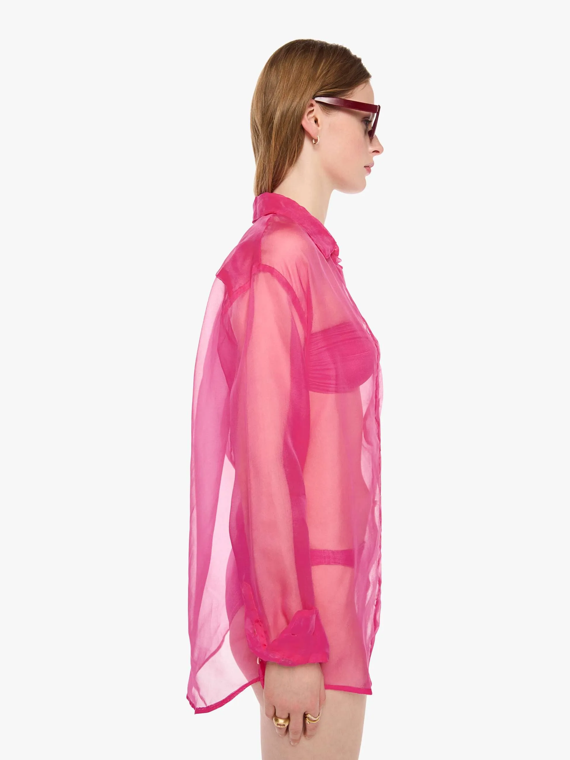SPRWMN Oversized Shirt - Hot Pink sold by MOTHER product image thumbnail 3
