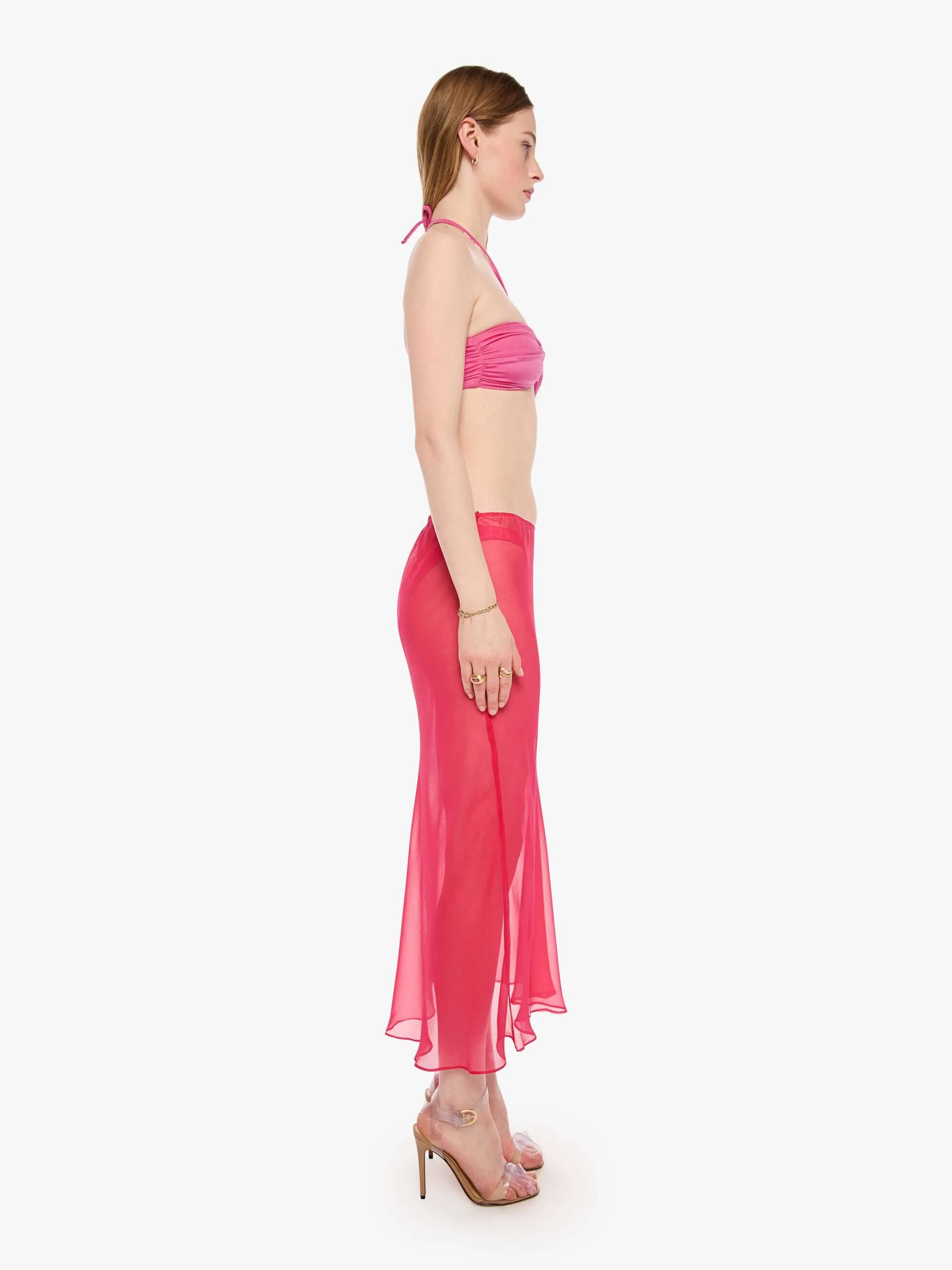 SPRWMN Lara Midi Skirt - Hot Pink sold by MOTHER product image thumbnail 3