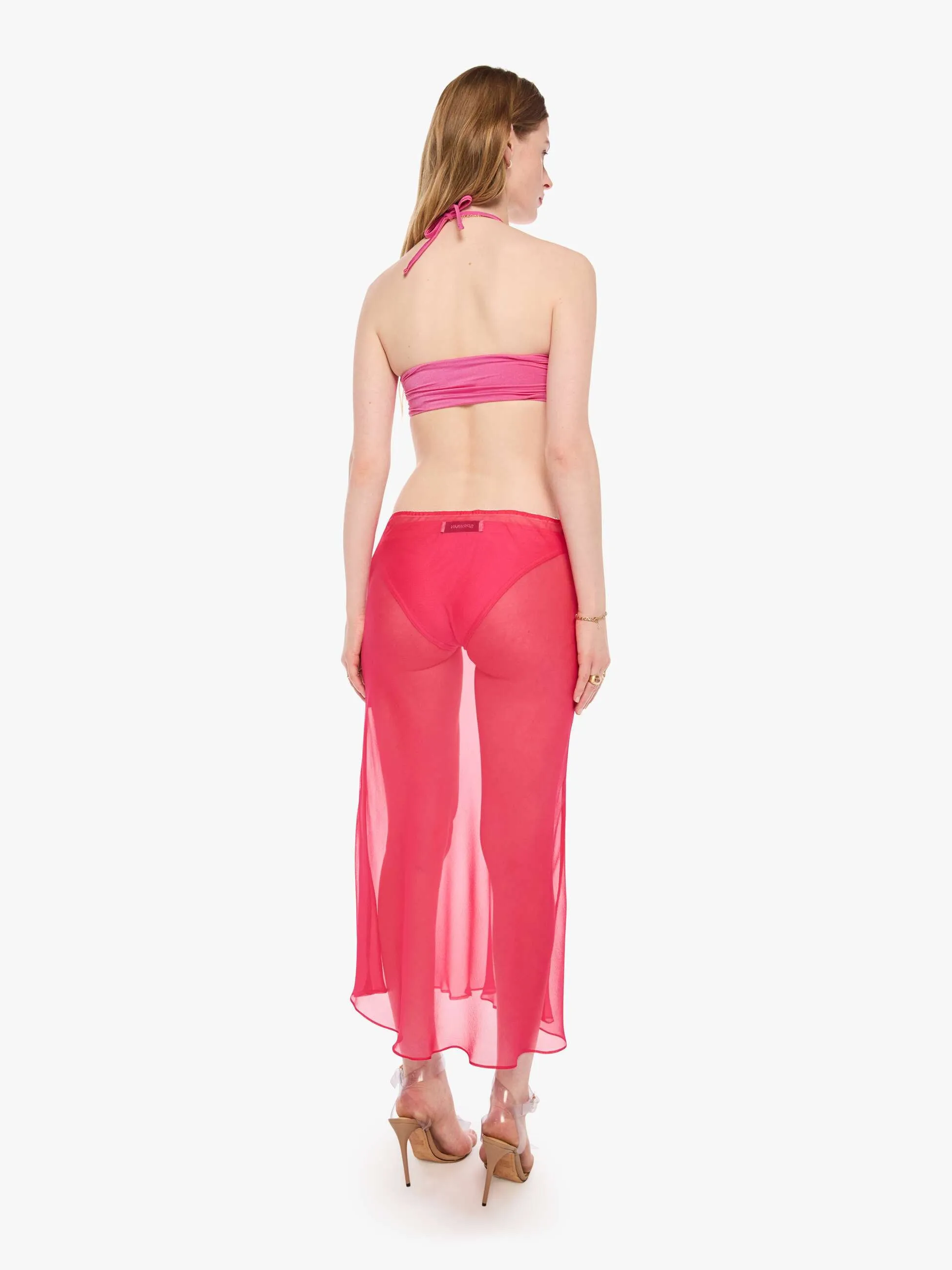 SPRWMN Lara Midi Skirt - Hot Pink sold by MOTHER product image thumbnail 4