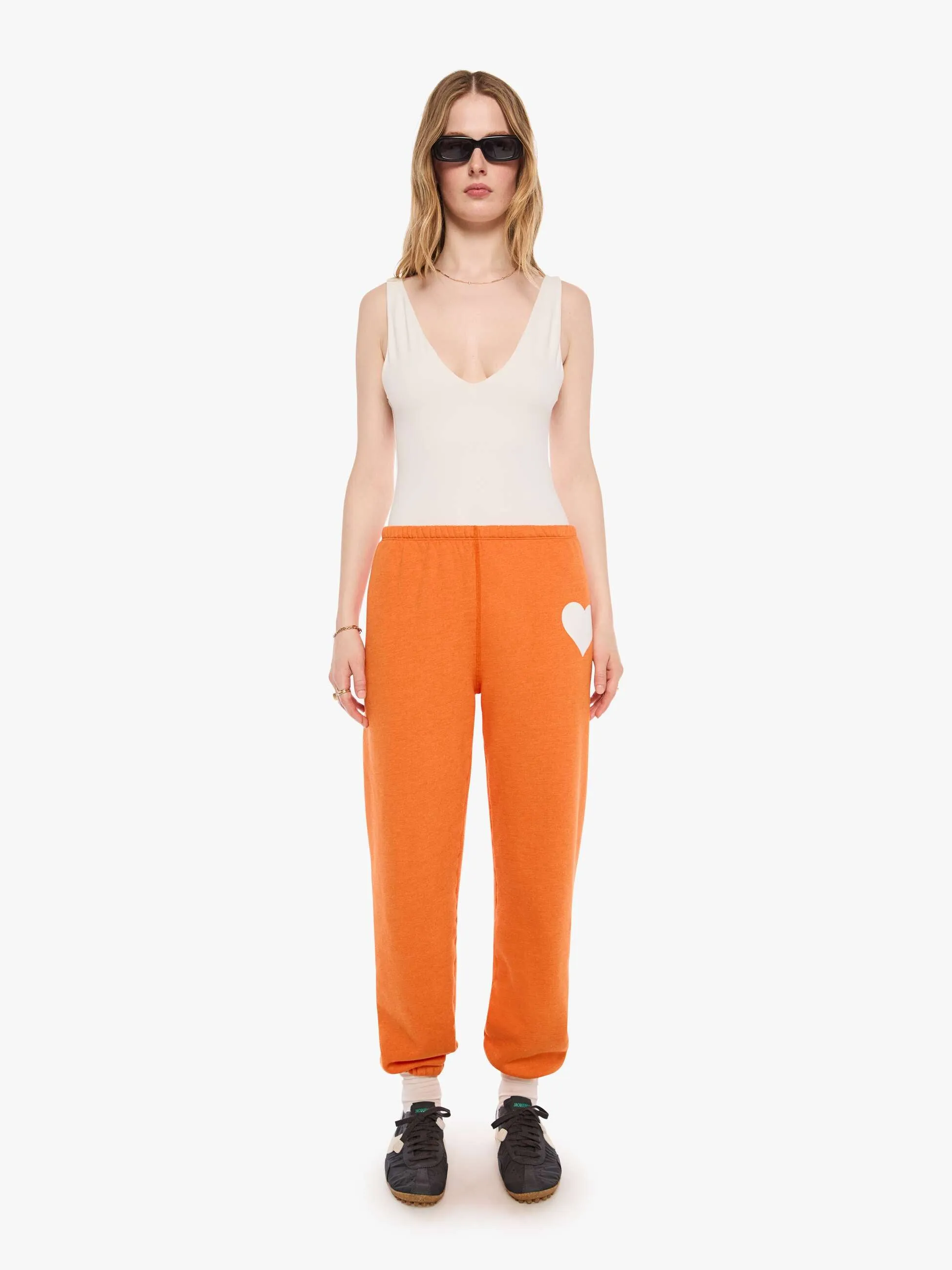 SPRWMN Heart Sweatpant - Orange sold by MOTHER