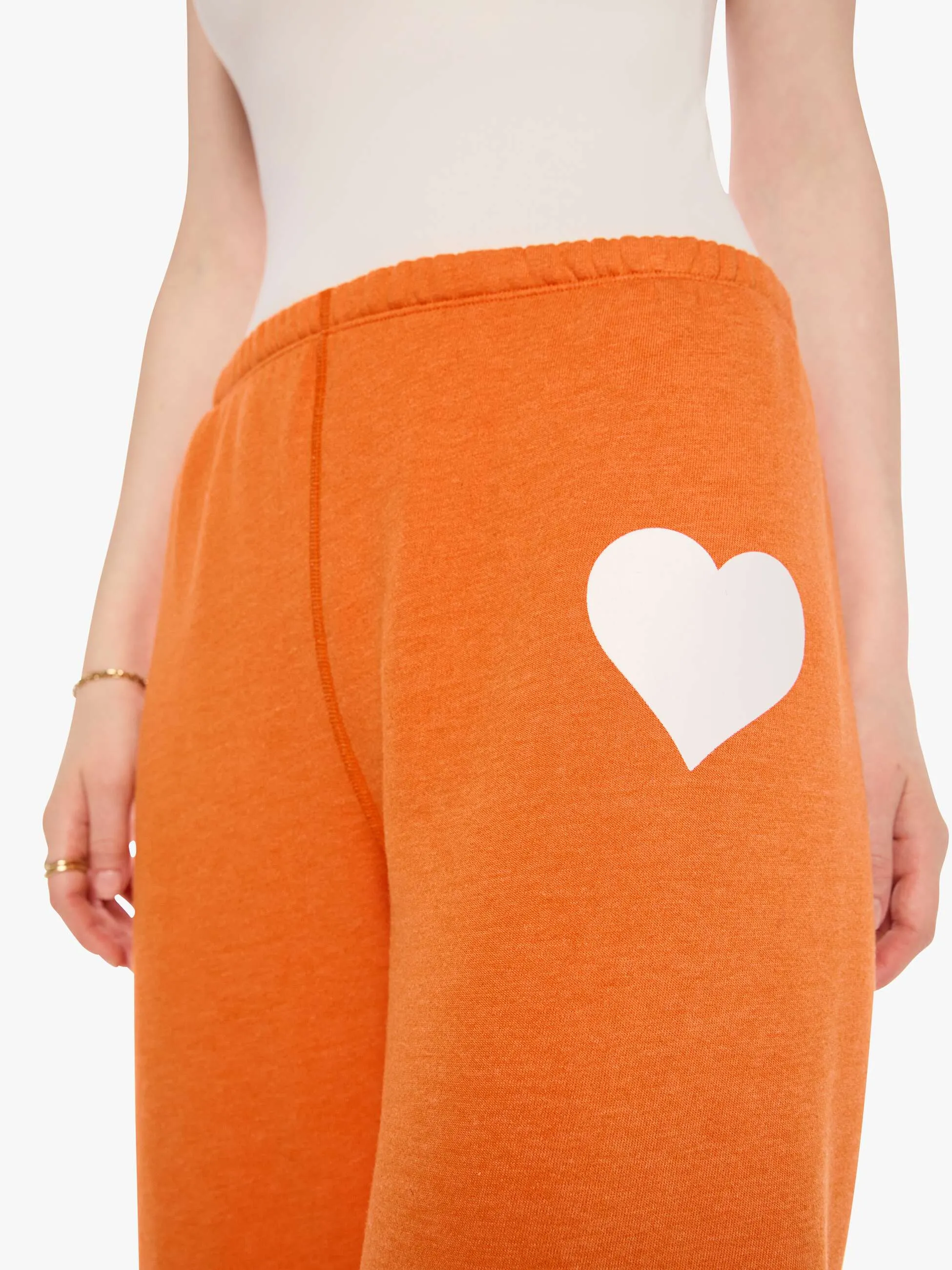 SPRWMN Heart Sweatpant - Orange sold by MOTHER product image thumbnail 5