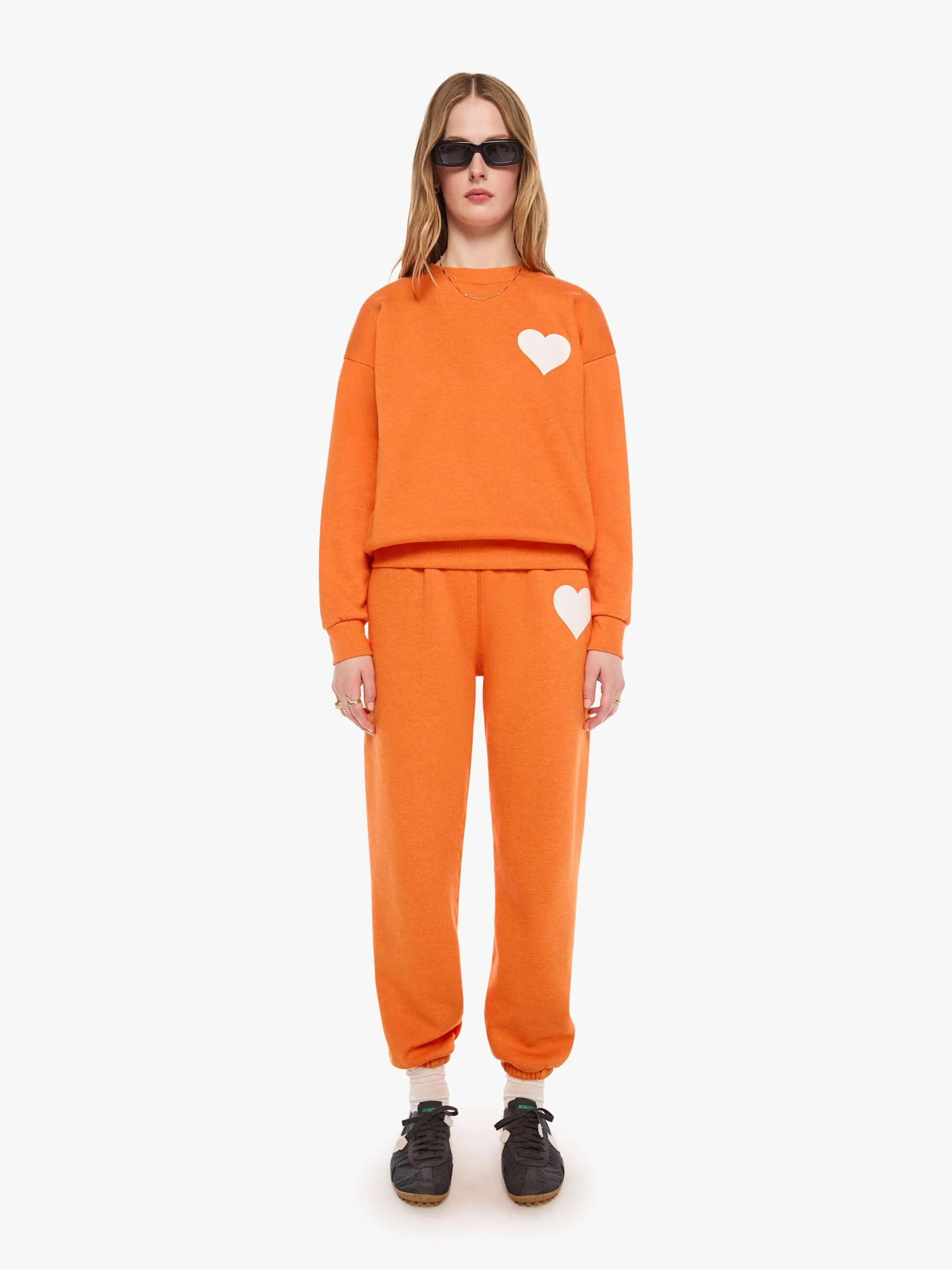 SPRWMN Heart Sweatshirt - Orange sold by MOTHER product image thumbnail 5