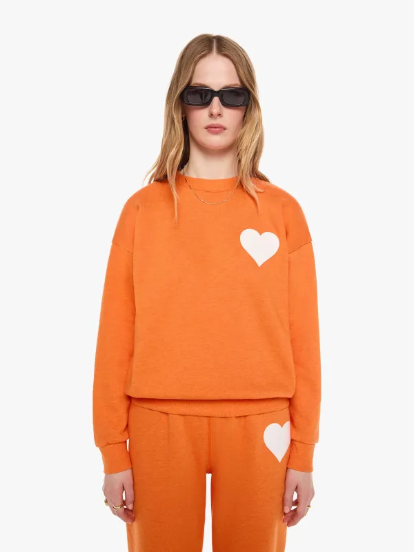 SPRWMN Heart Sweatshirt - Orange made by SPRWMN