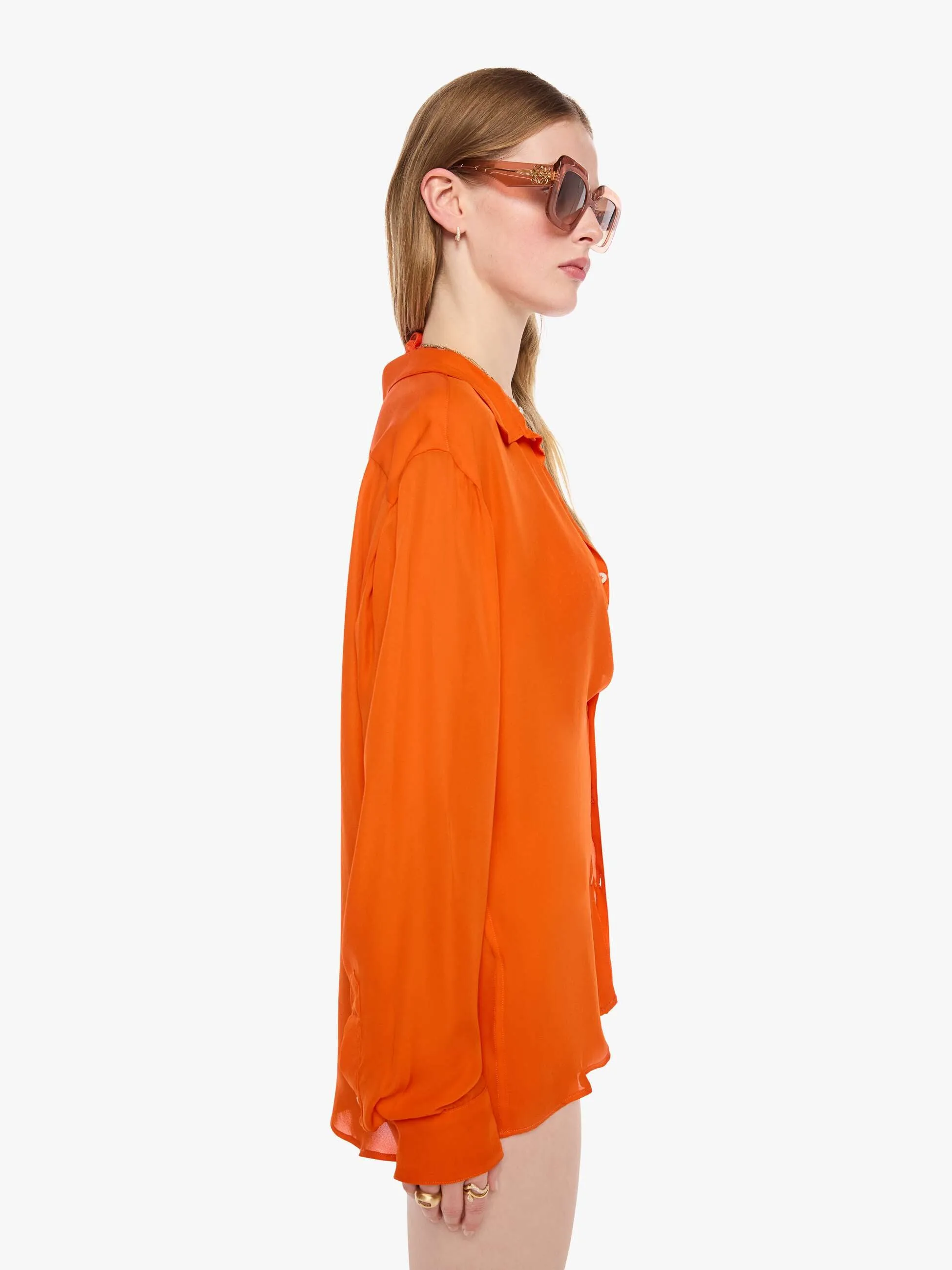SPRWMN Mara Button Up - Orange sold by MOTHER product image thumbnail 3