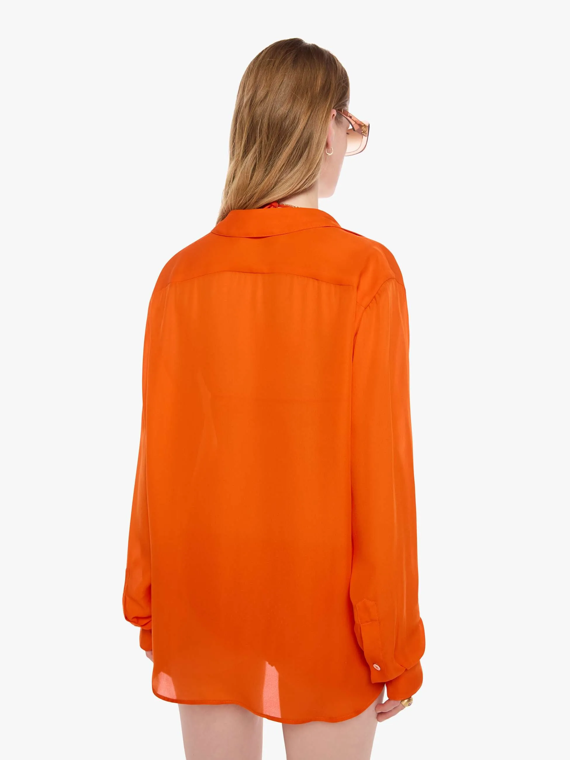 SPRWMN Mara Button Up - Orange sold by MOTHER product image thumbnail 4
