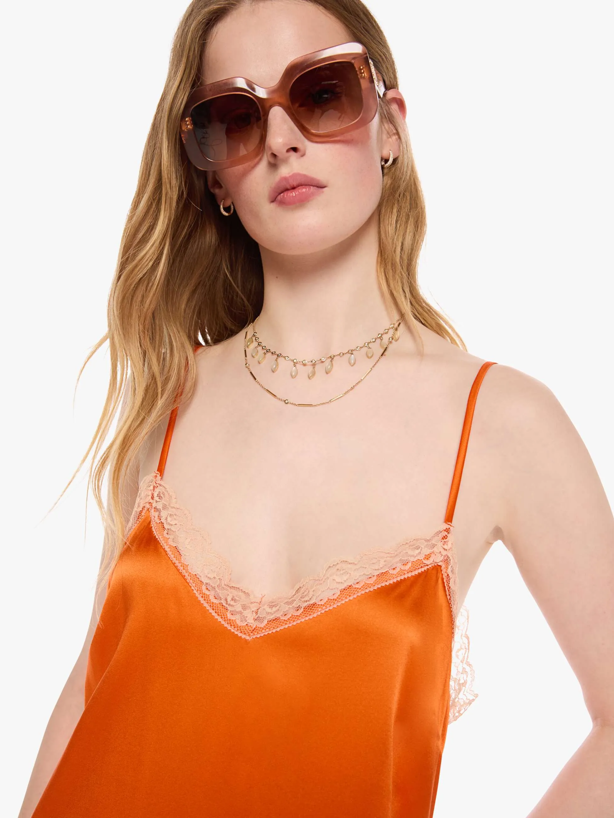 SPRWMN Sophie Maxi Dress - Orange sold by MOTHER product image thumbnail 5