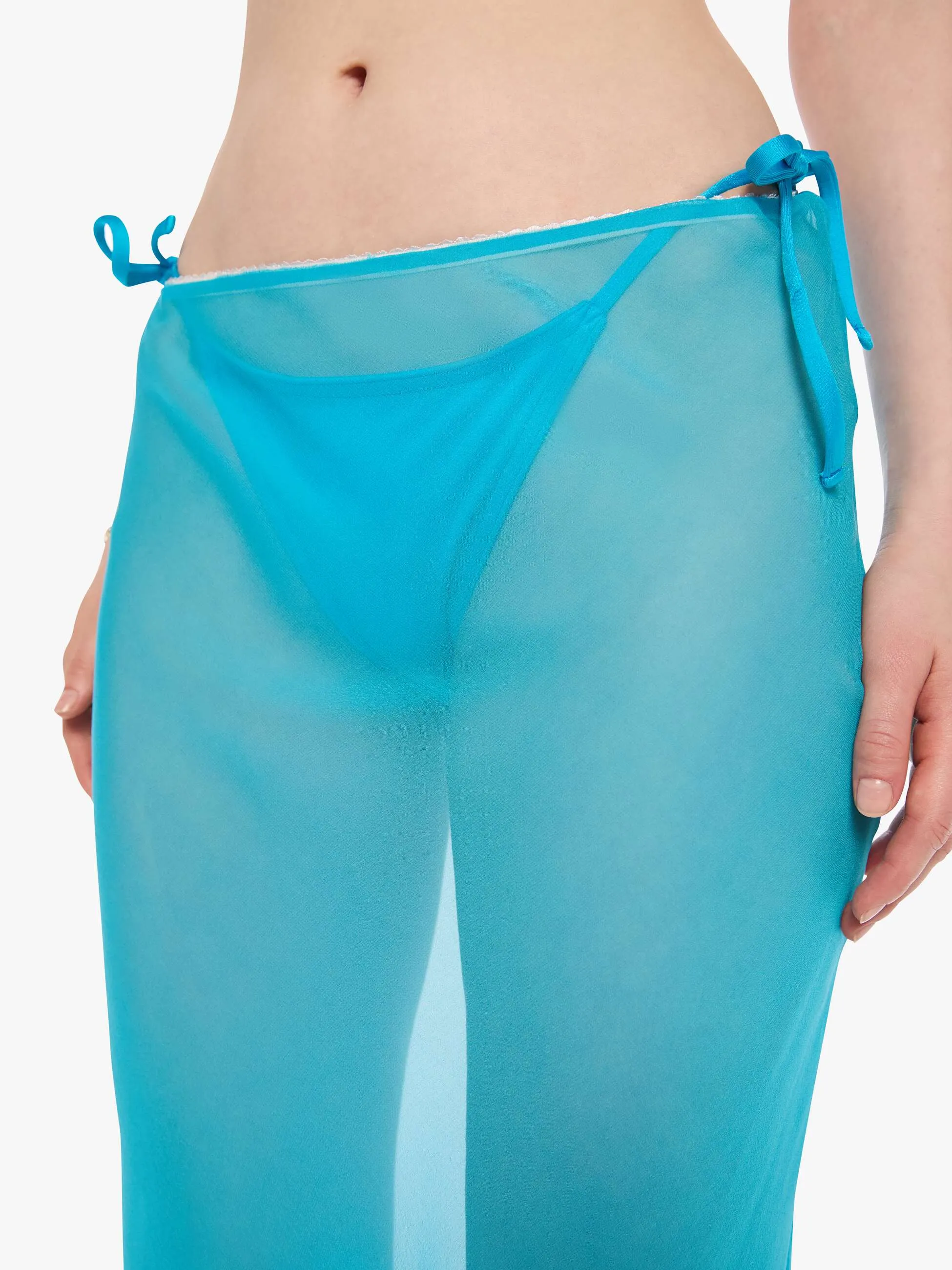 SPRWMN Lara Midi Skirt - Turquoise sold by MOTHER product image thumbnail 5