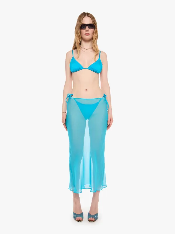 SPRWMN Lara Midi Skirt - Turquoise made by SPRWMN