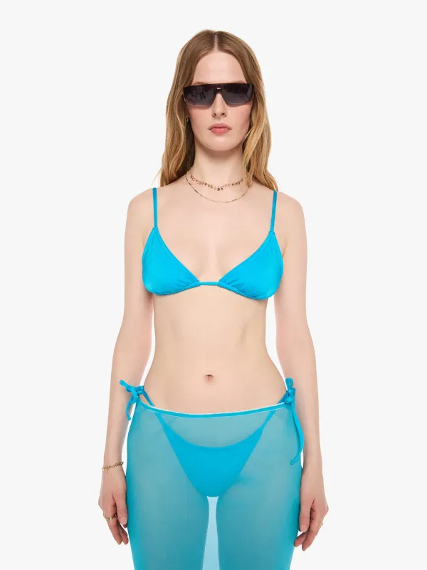 SPRWMN Triangle Bikini Top - Turquoise made by SPRWMN