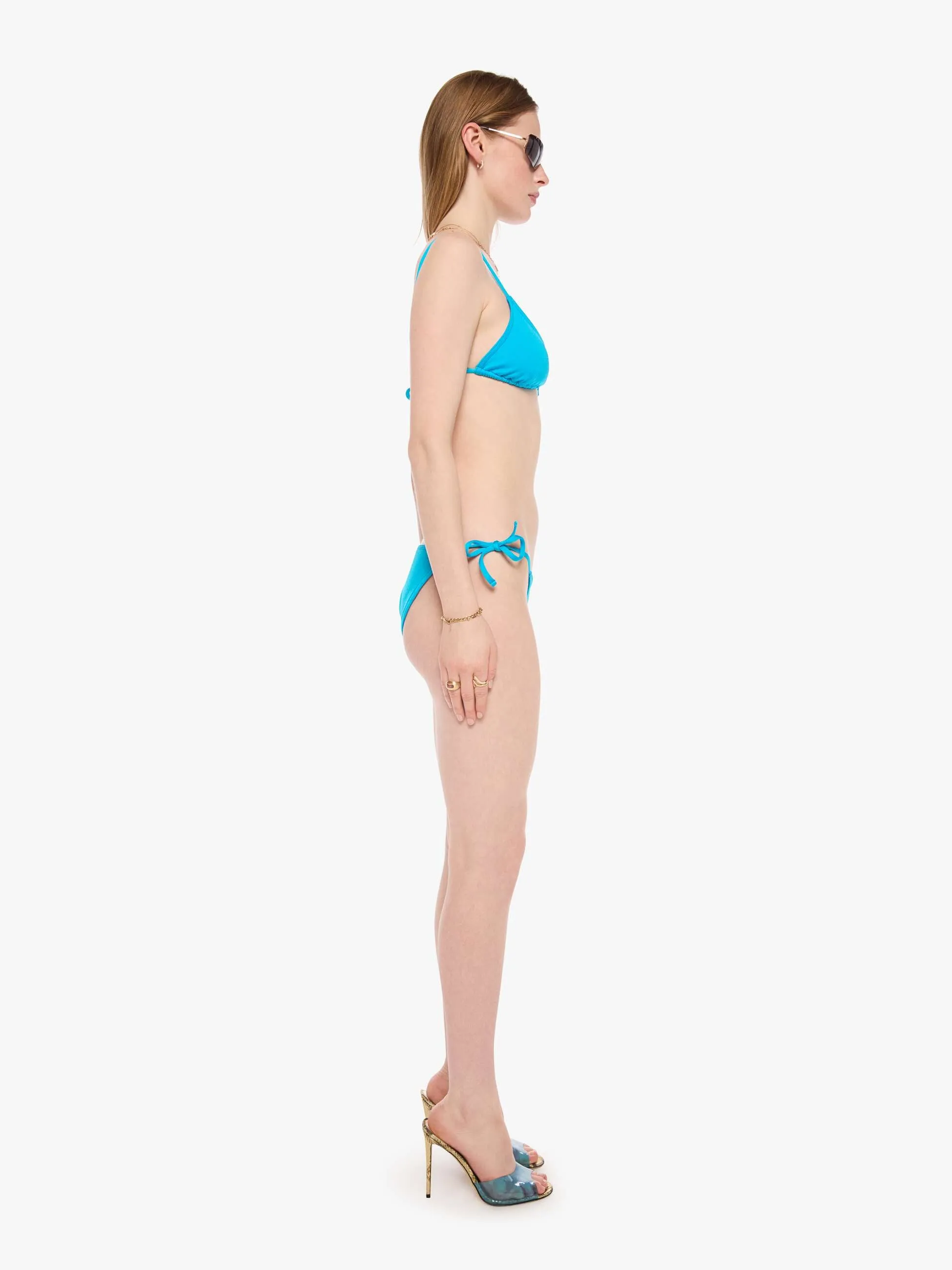 SPRWMN Tie Bikini Bottom - Turquoise sold by MOTHER product image thumbnail 3