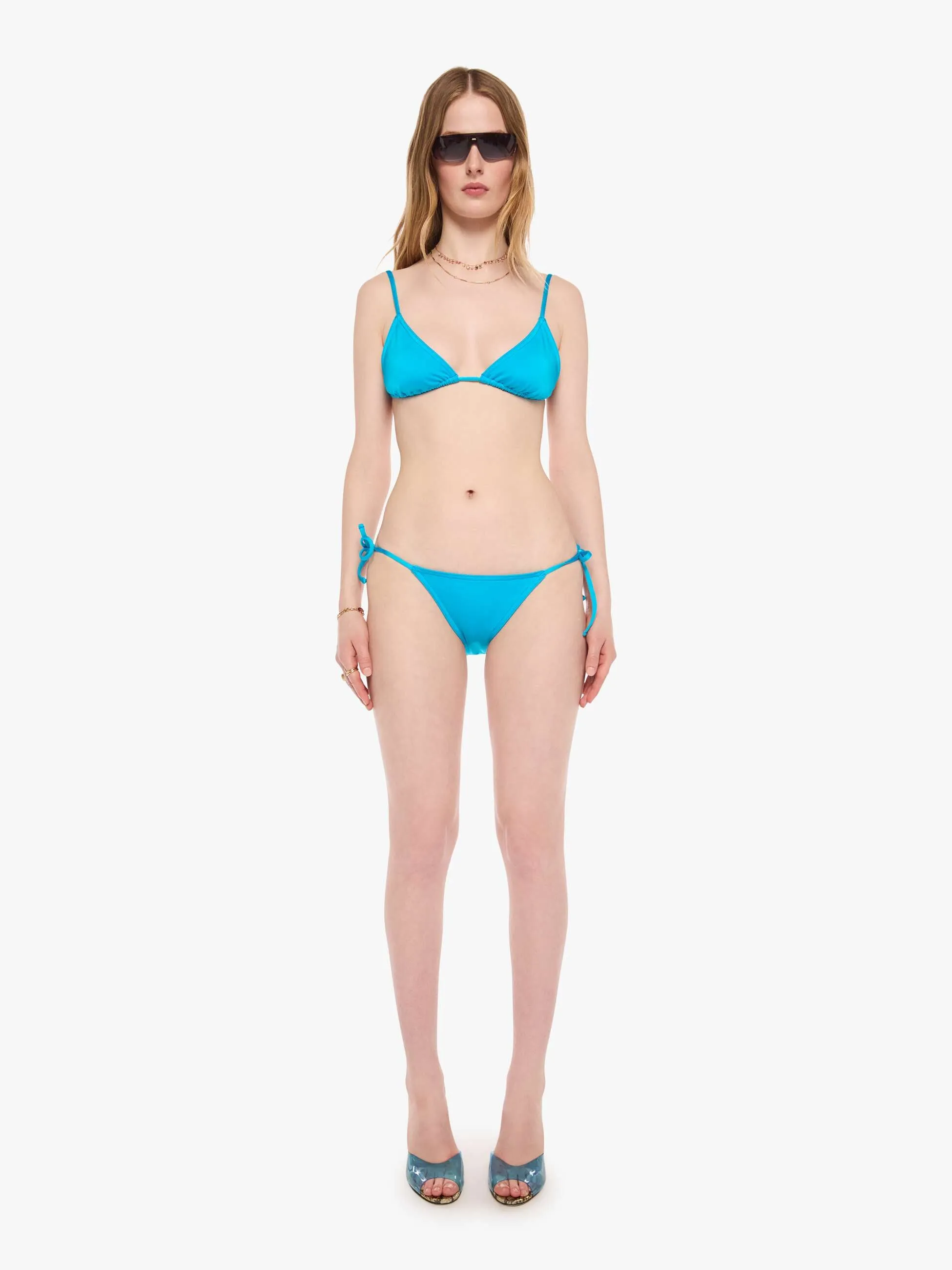 SPRWMN Tie Bikini Bottom - Turquoise sold by MOTHER product image thumbnail 2