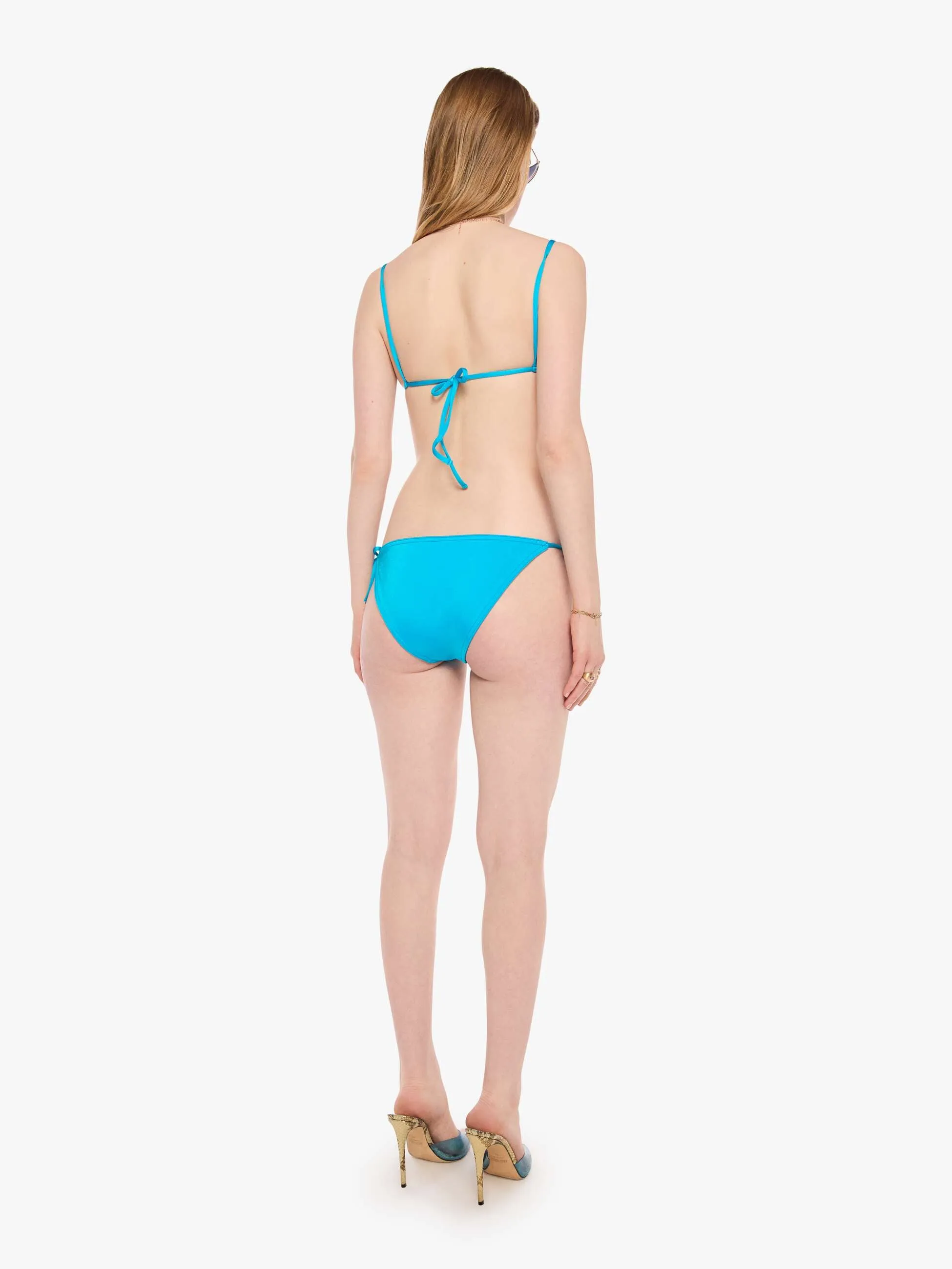 SPRWMN Tie Bikini Bottom - Turquoise sold by MOTHER product image thumbnail 4