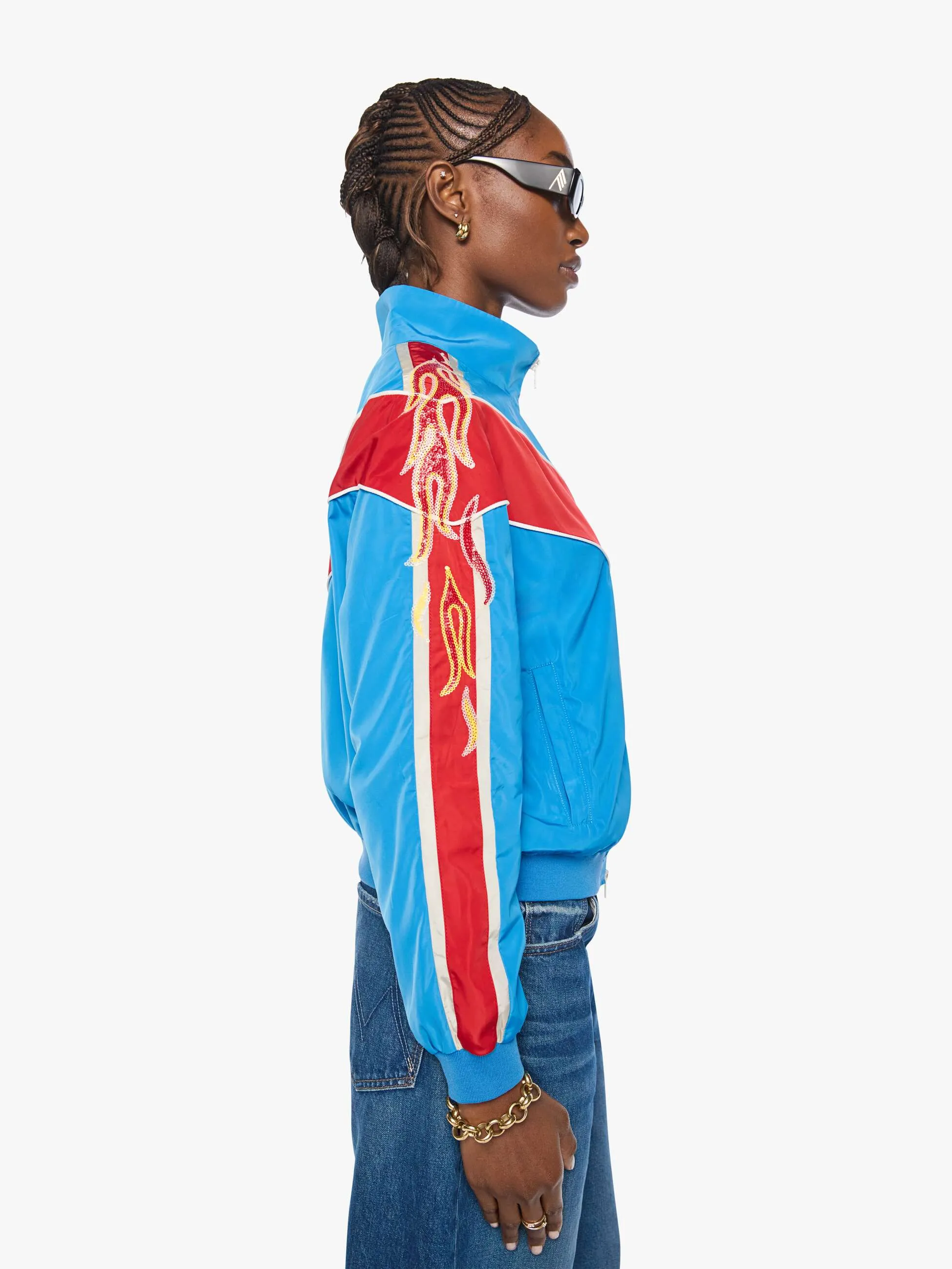 The Glossy Letterman Jacket - Lightning Speed sold by MOTHER product image thumbnail 3