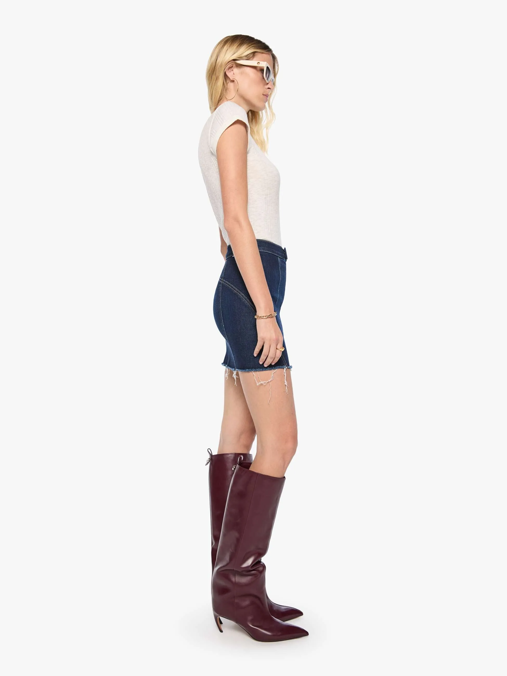 The Racer Vagabond Mini Fray - Hard Stop Honey sold by MOTHER product image thumbnail 3