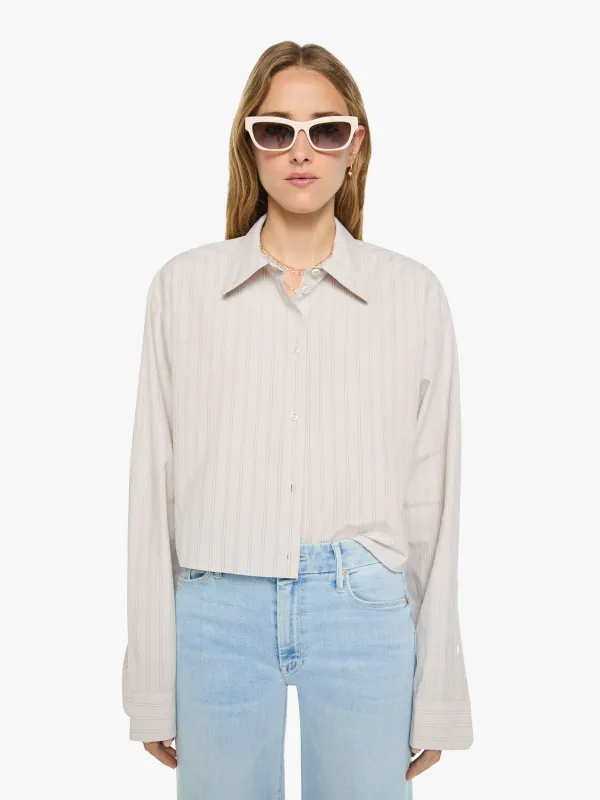 Eterne Ludo Top - Cream-Grey Stripe made by Eterne