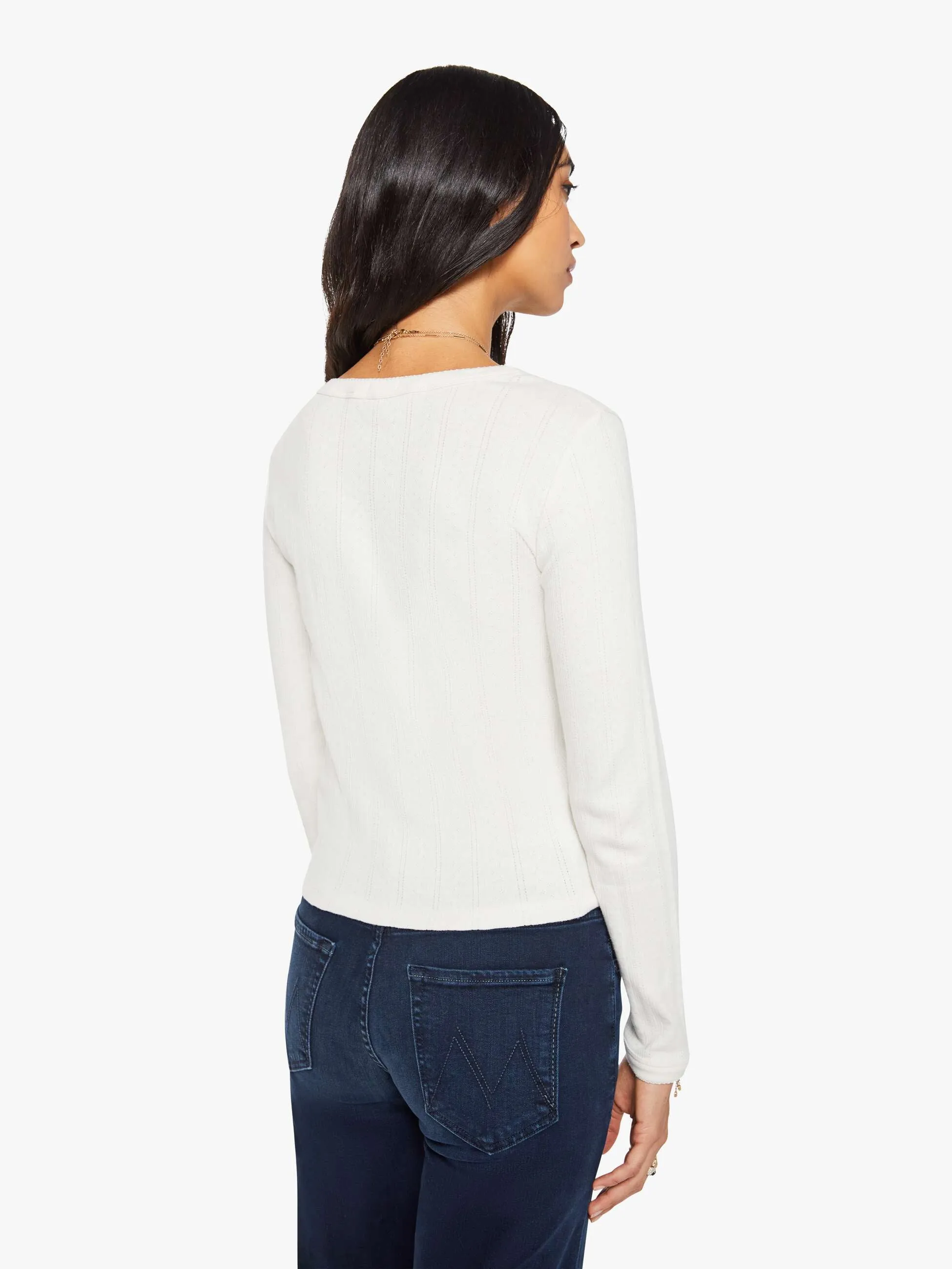 The L/S Itty Bitty Ringer - Whisper White sold by MOTHER product image thumbnail 3