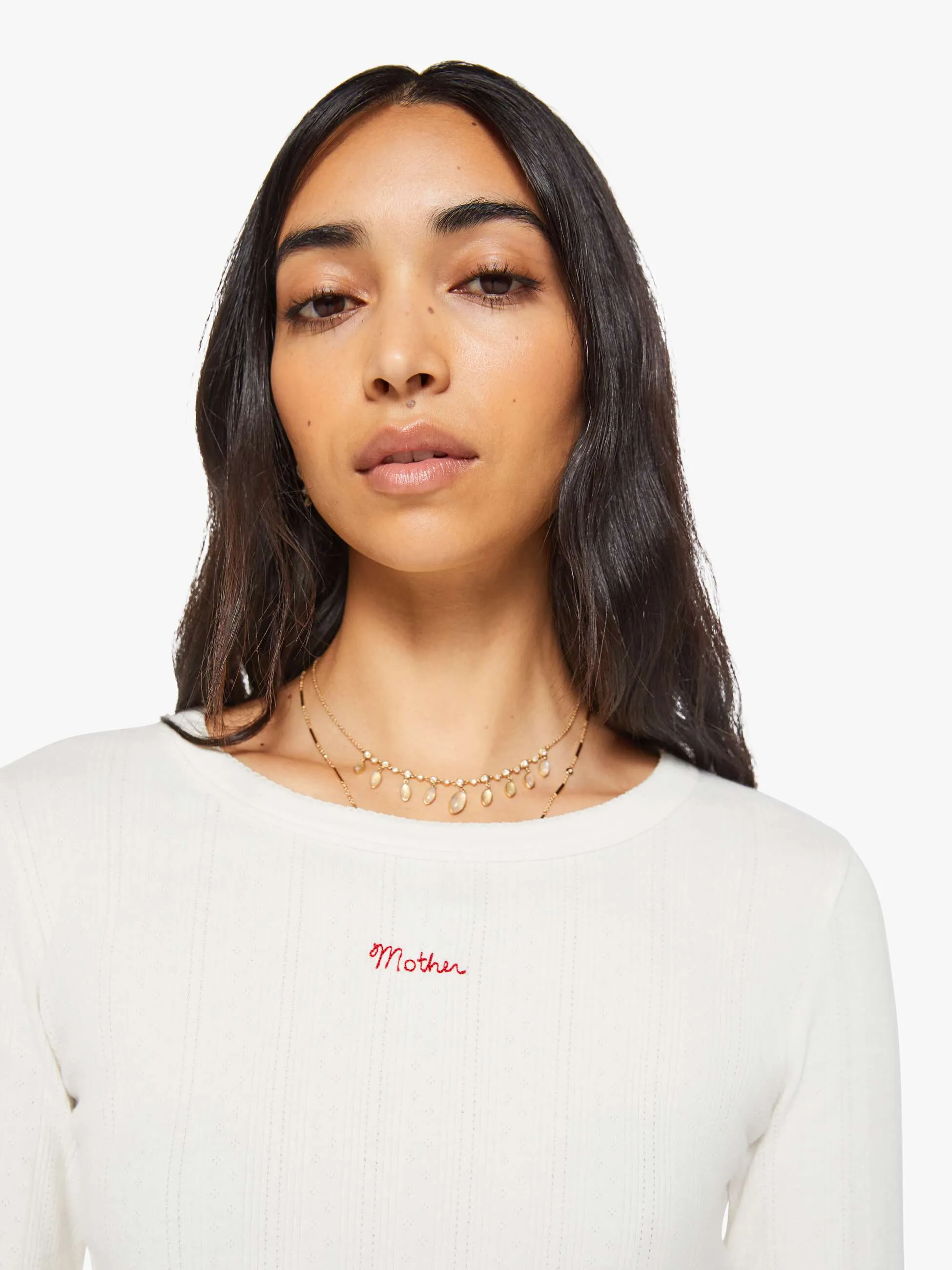 The L/S Itty Bitty Ringer - Whisper White sold by MOTHER product image thumbnail 5