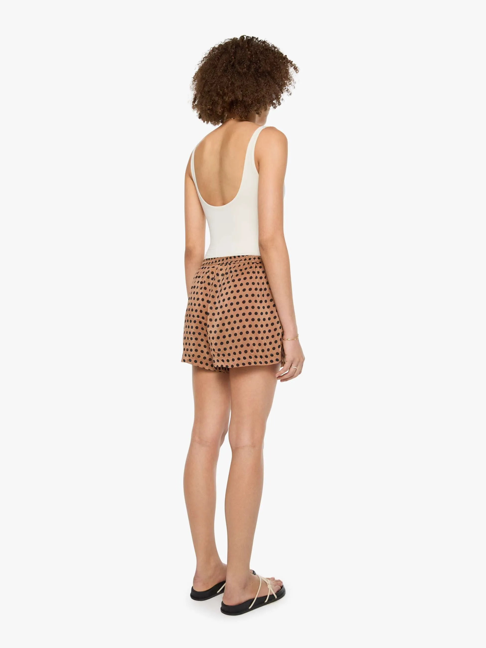 Natalie Martin Jasper Short - Grande Polka Dot Black & Tan sold by MOTHER product image thumbnail 4
