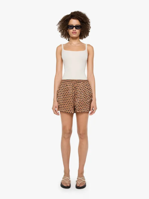 Natalie Martin Jasper Short - Grande Polka Dot Black & Tan made by Natalie Martin