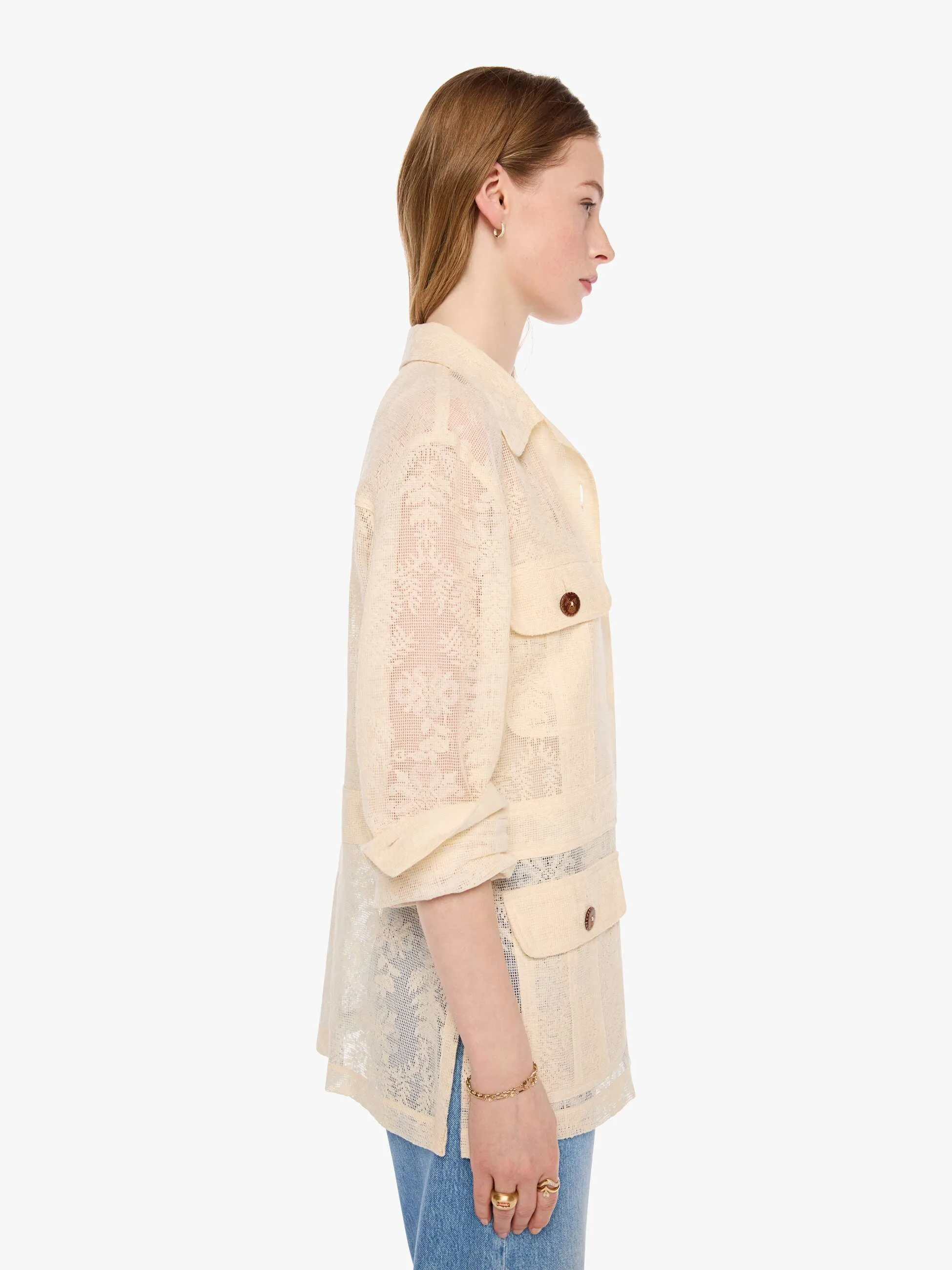 Alix of Bohemia Reno Jacket - Pearl sold by MOTHER product image thumbnail 3