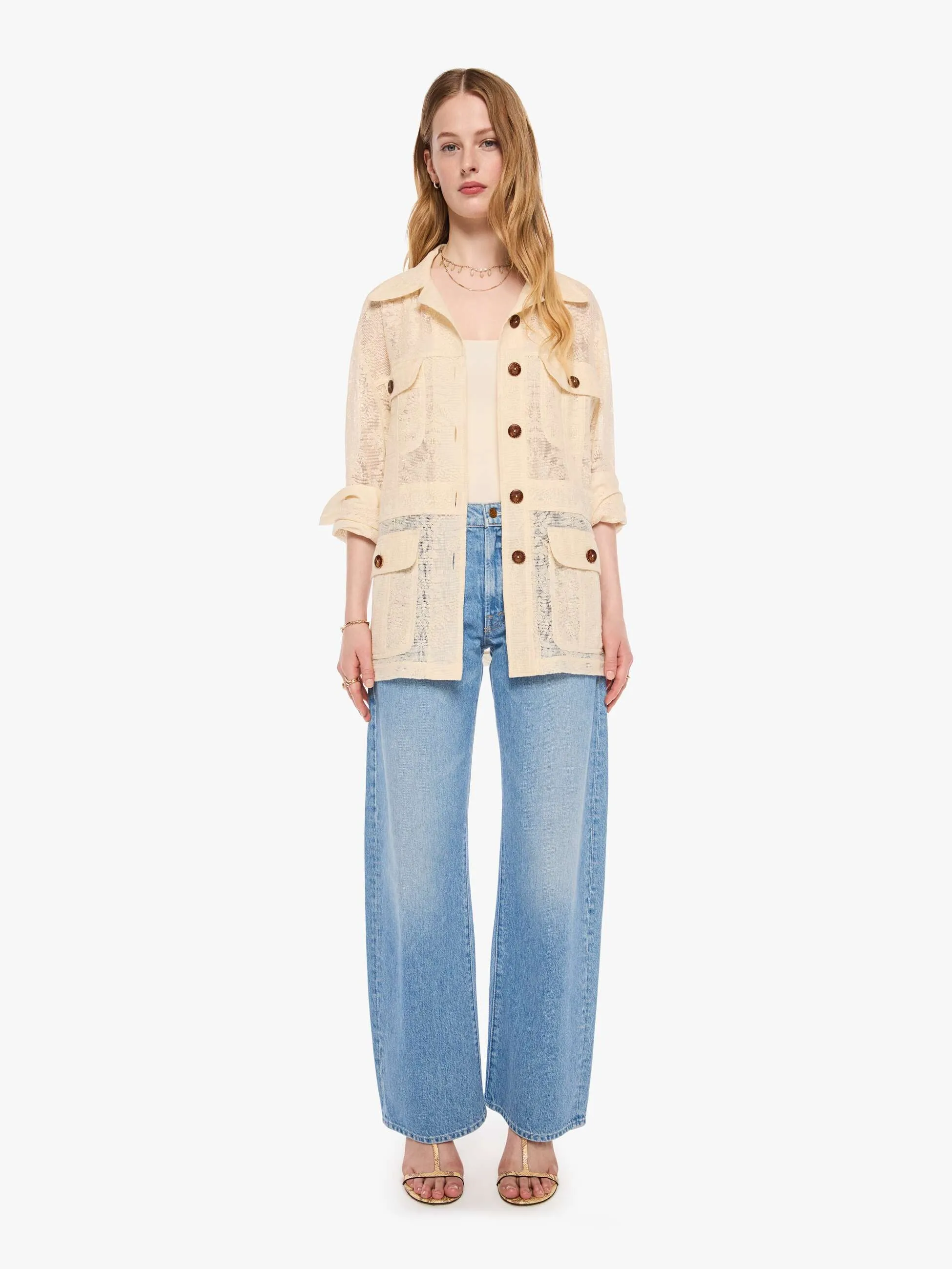Alix of Bohemia Reno Jacket - Pearl sold by MOTHER product image thumbnail 5