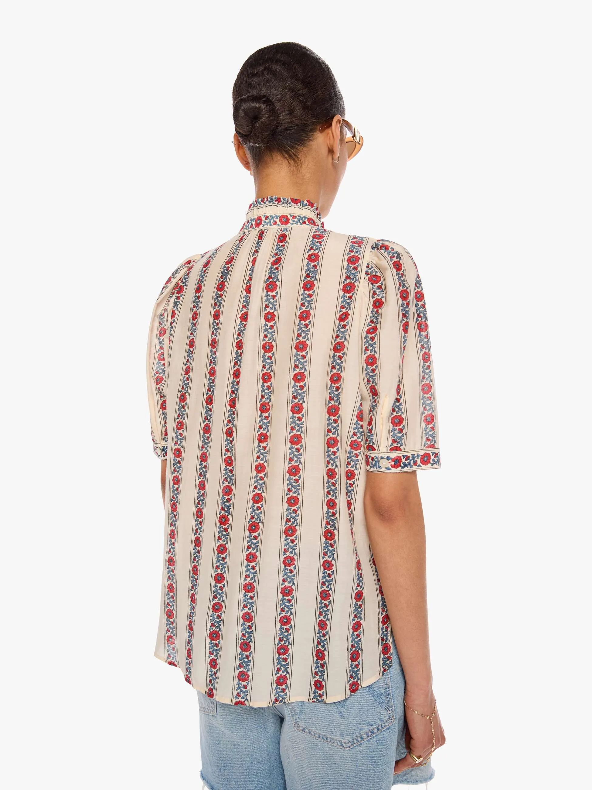 Alix of Bohemia Winnie Shirt - Roseband Stripe sold by MOTHER product image thumbnail 4