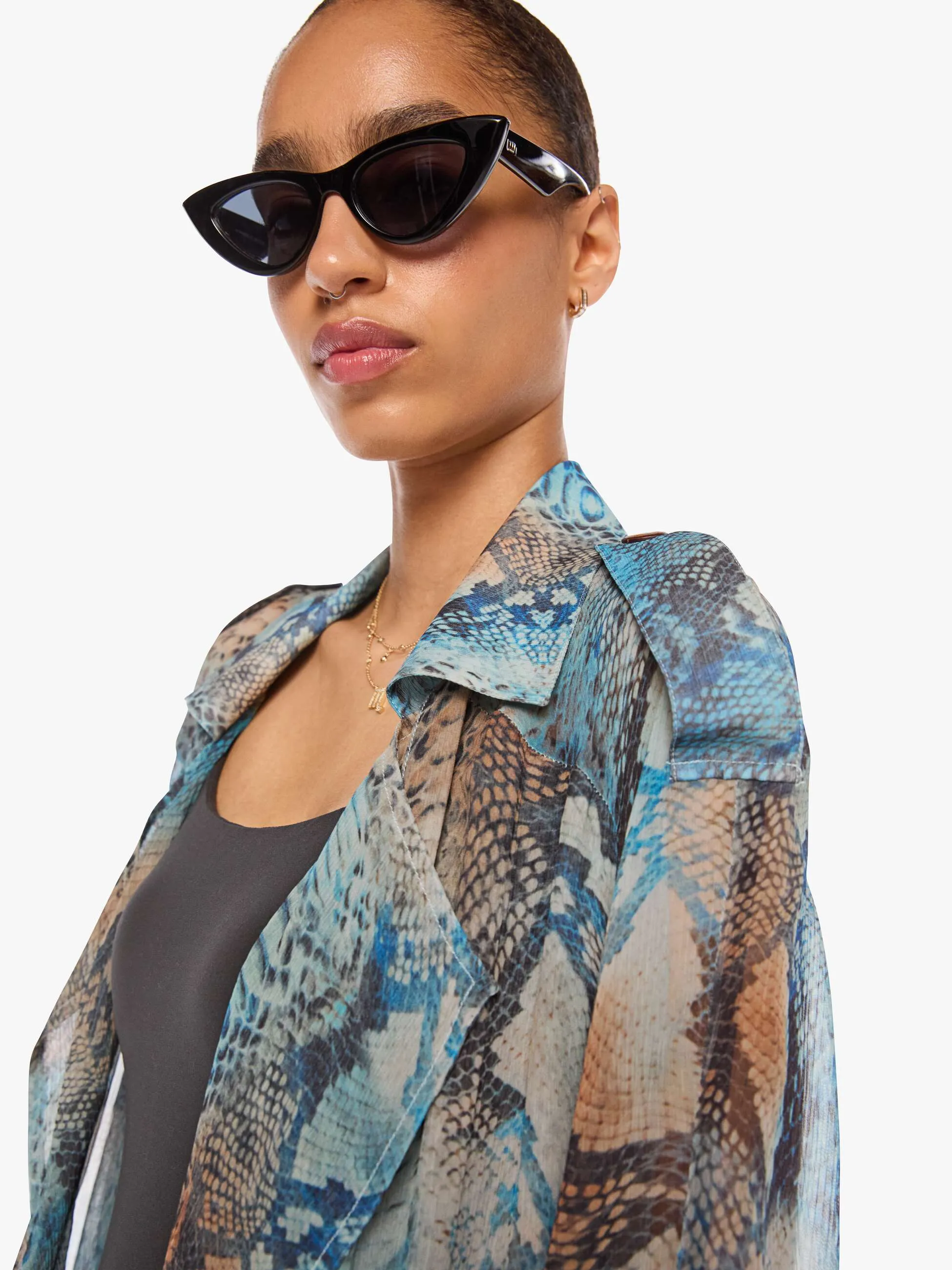 Alix of Bohemia Jasper Coat - Serpent Tide sold by MOTHER product image thumbnail 5
