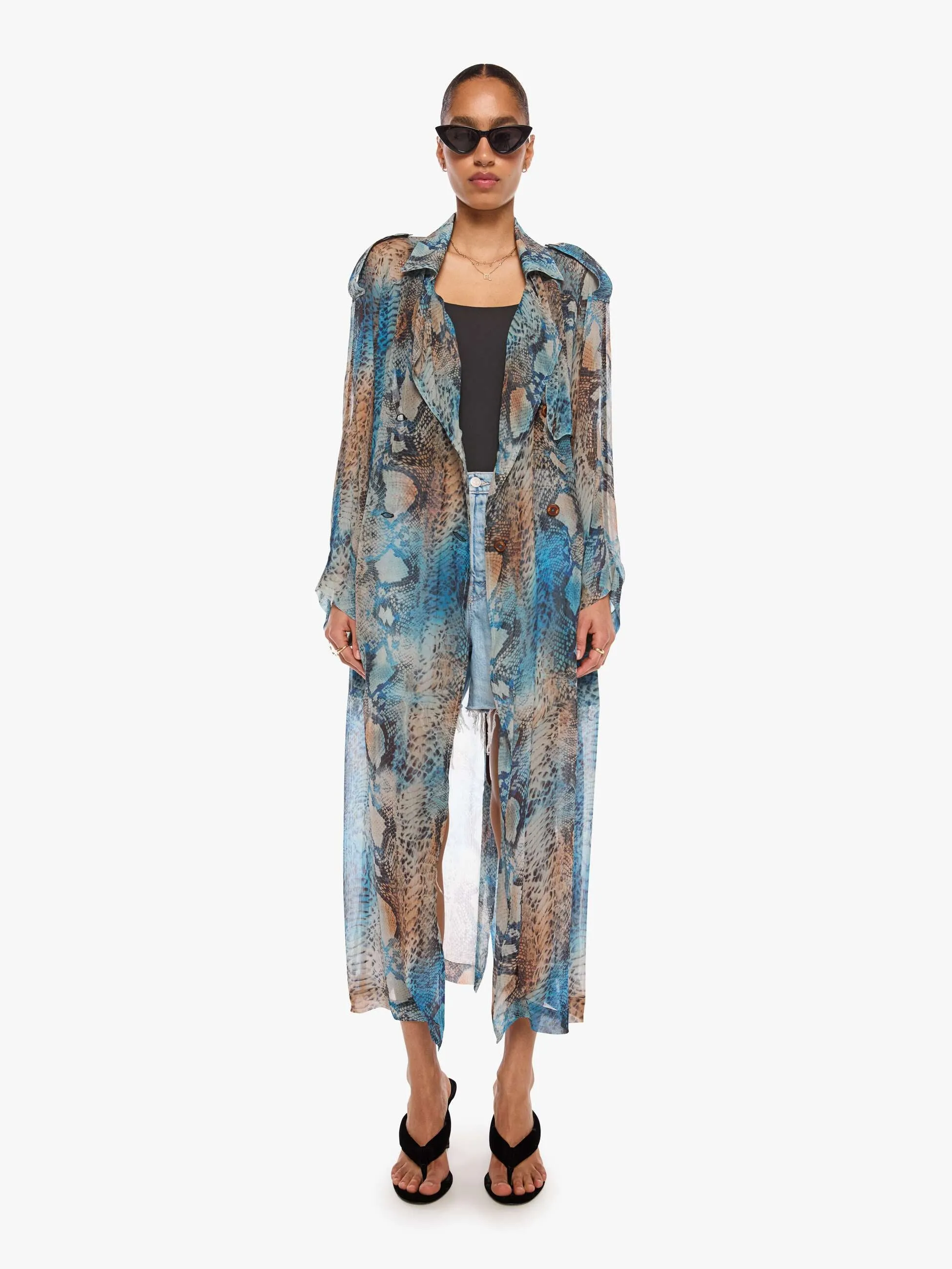 Alix of Bohemia Jasper Coat - Serpent Tide sold by MOTHER