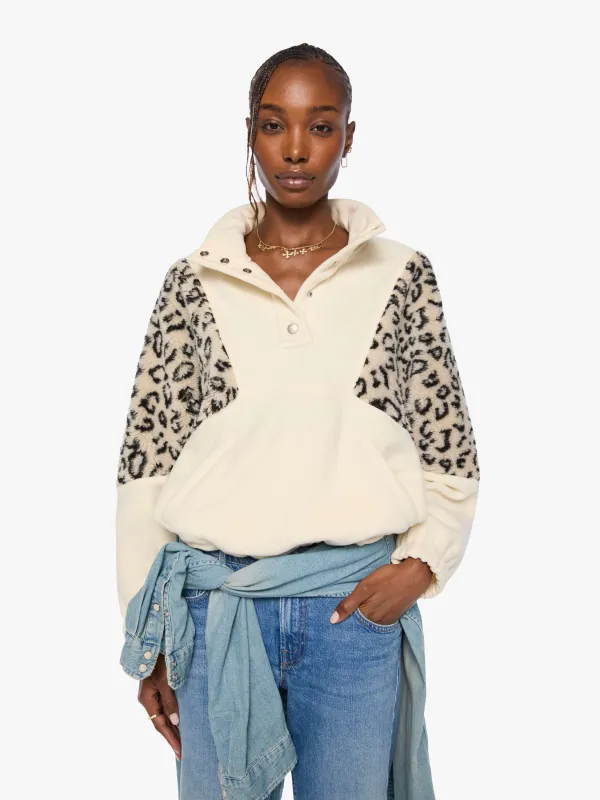 The Funnel Neck Drop Inset - Cream And White made by MOTHER