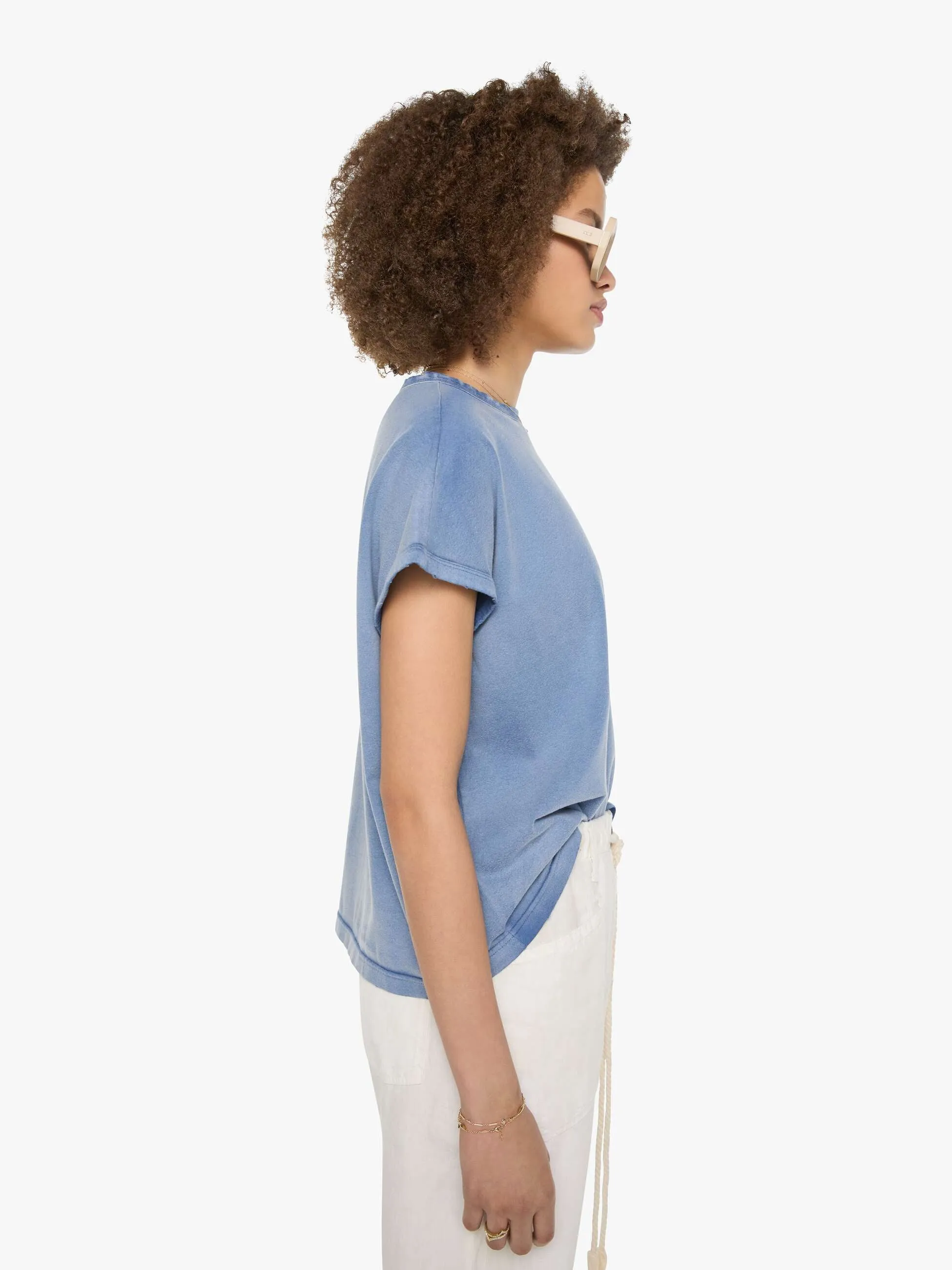 Dr. Collectors Palm Sprints Tee - Bleu De Travail sold by MOTHER product image thumbnail 3